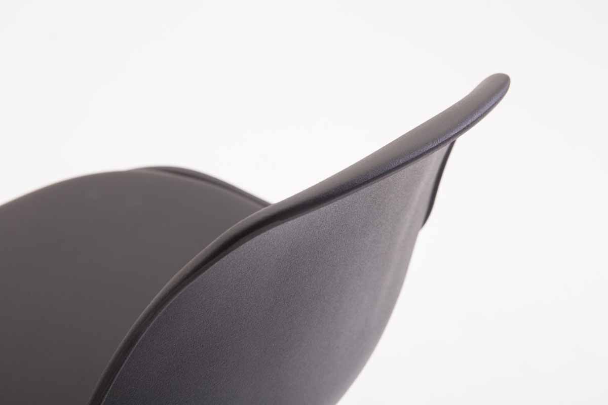 Sgabello di design KIEL in polipropilene e similpelle