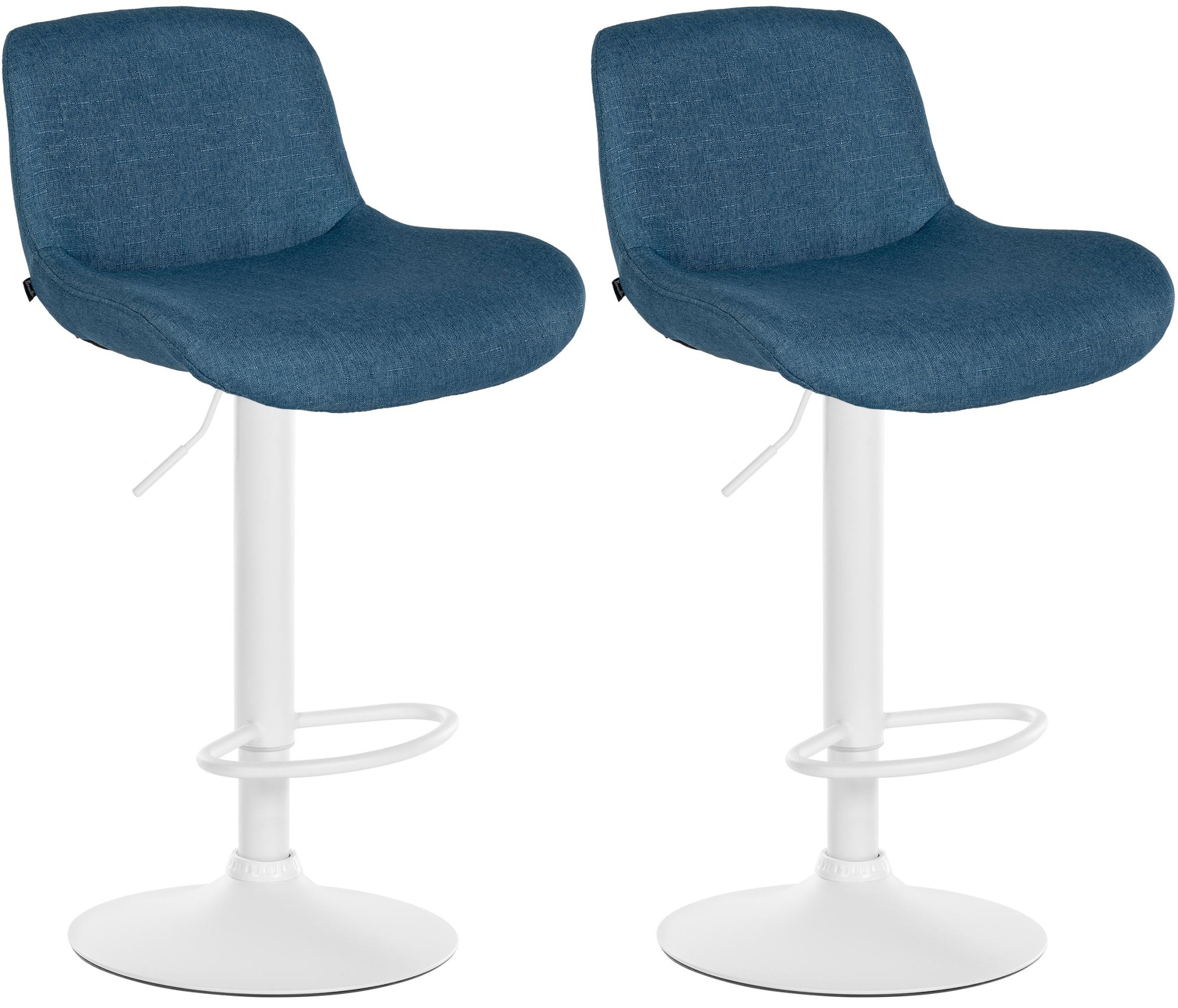 Set di 2 sgabelli da bar Solon White