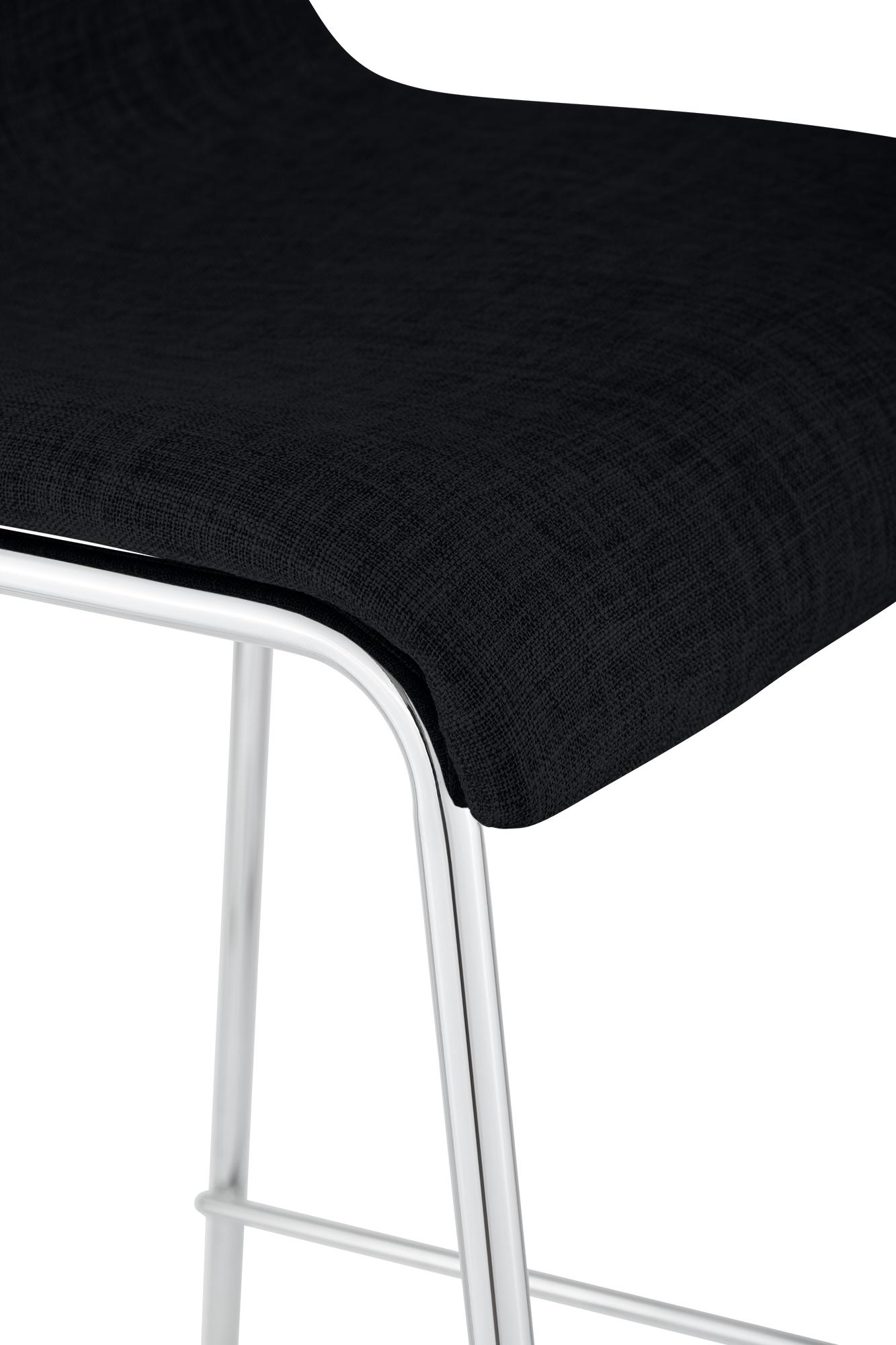 Set da 2 sgabelli da bar Hover in tessuto con base a 4 gambe