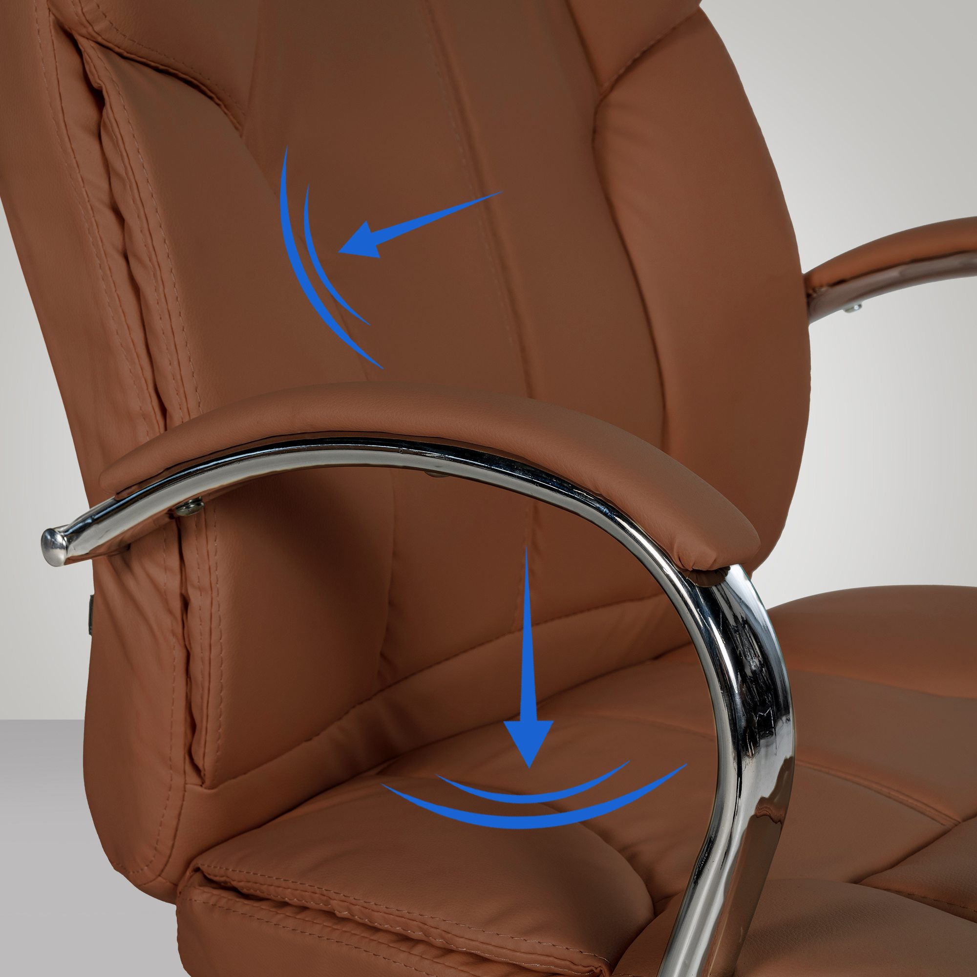 Poltrona ufficio XXL Xanthos in similpelle