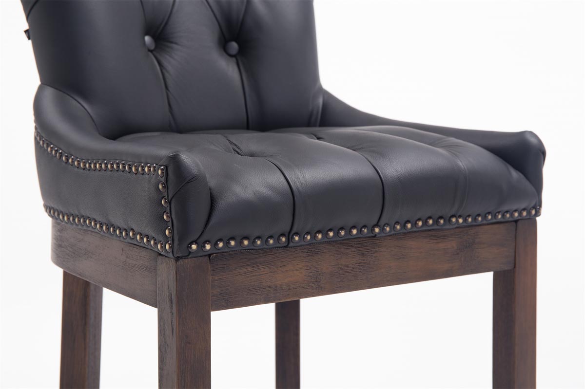Set 2 sgabelli Lakewood in vera pelle