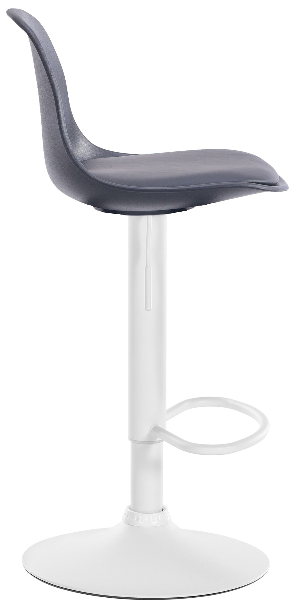 Sgabello di design KIEL in polipropilene e similpelle