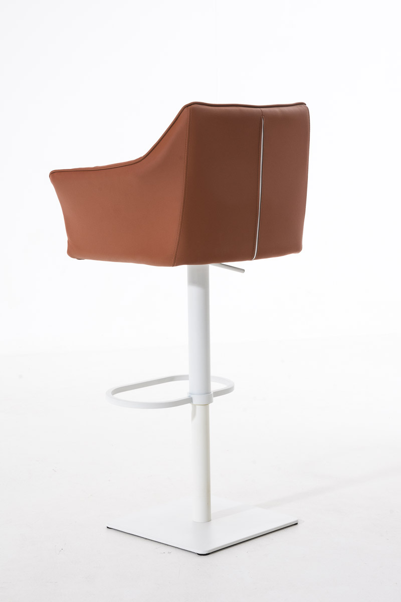 Sgabello da bar Damaso con rivestimento in similpelle
