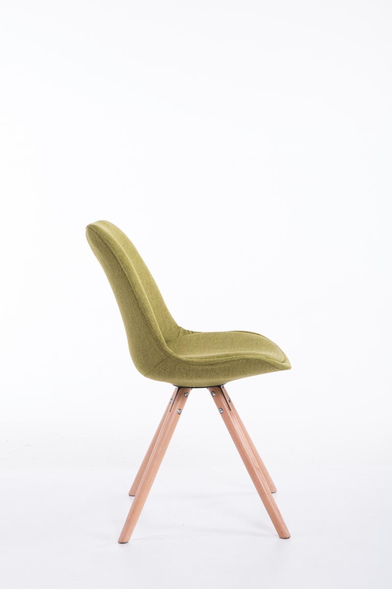 Sedia Toulouse in stoffa gambe tonde