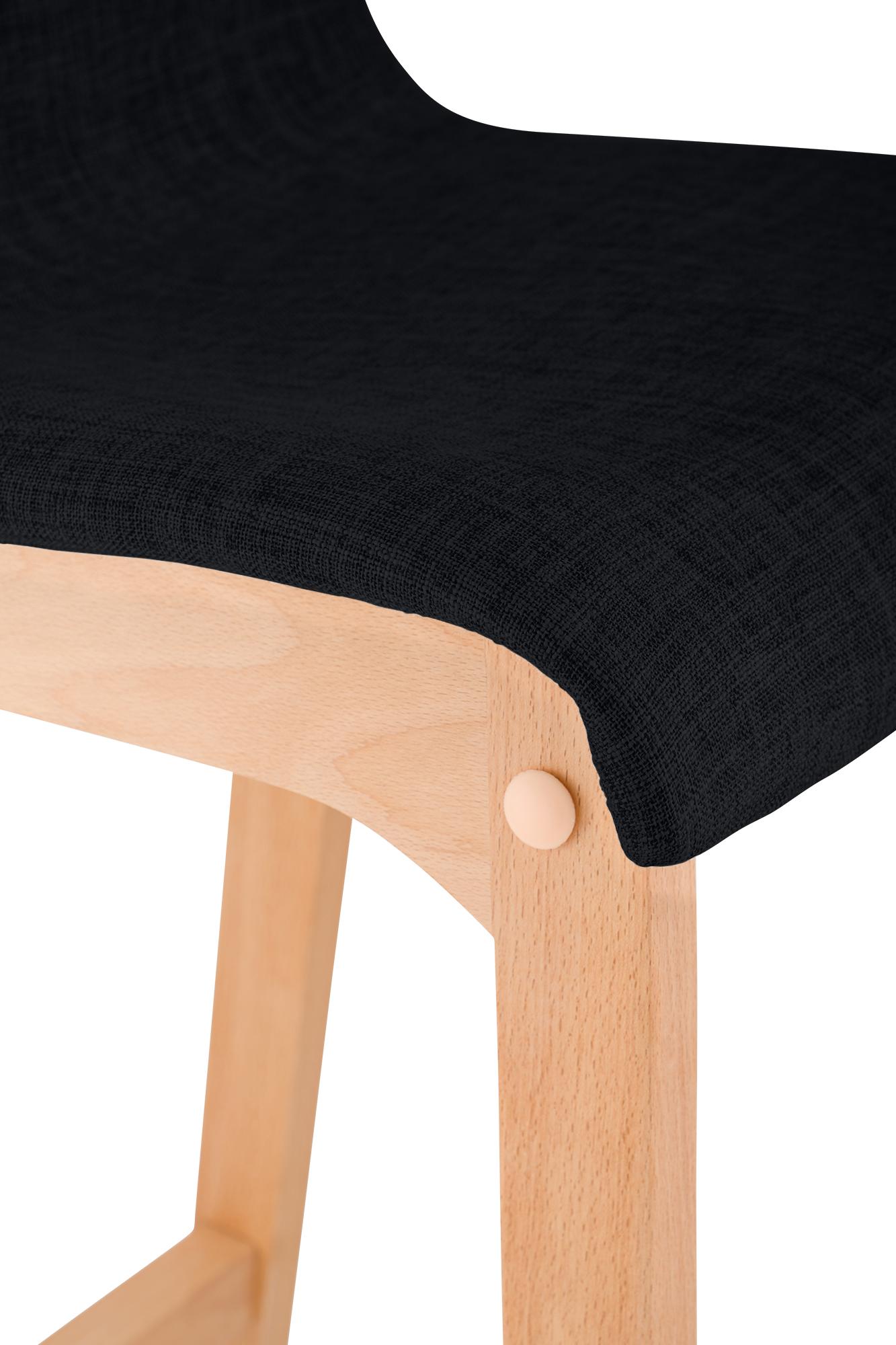 Sgabello da Bar Hover Tessuto Base a Quattro Gambe Natura
