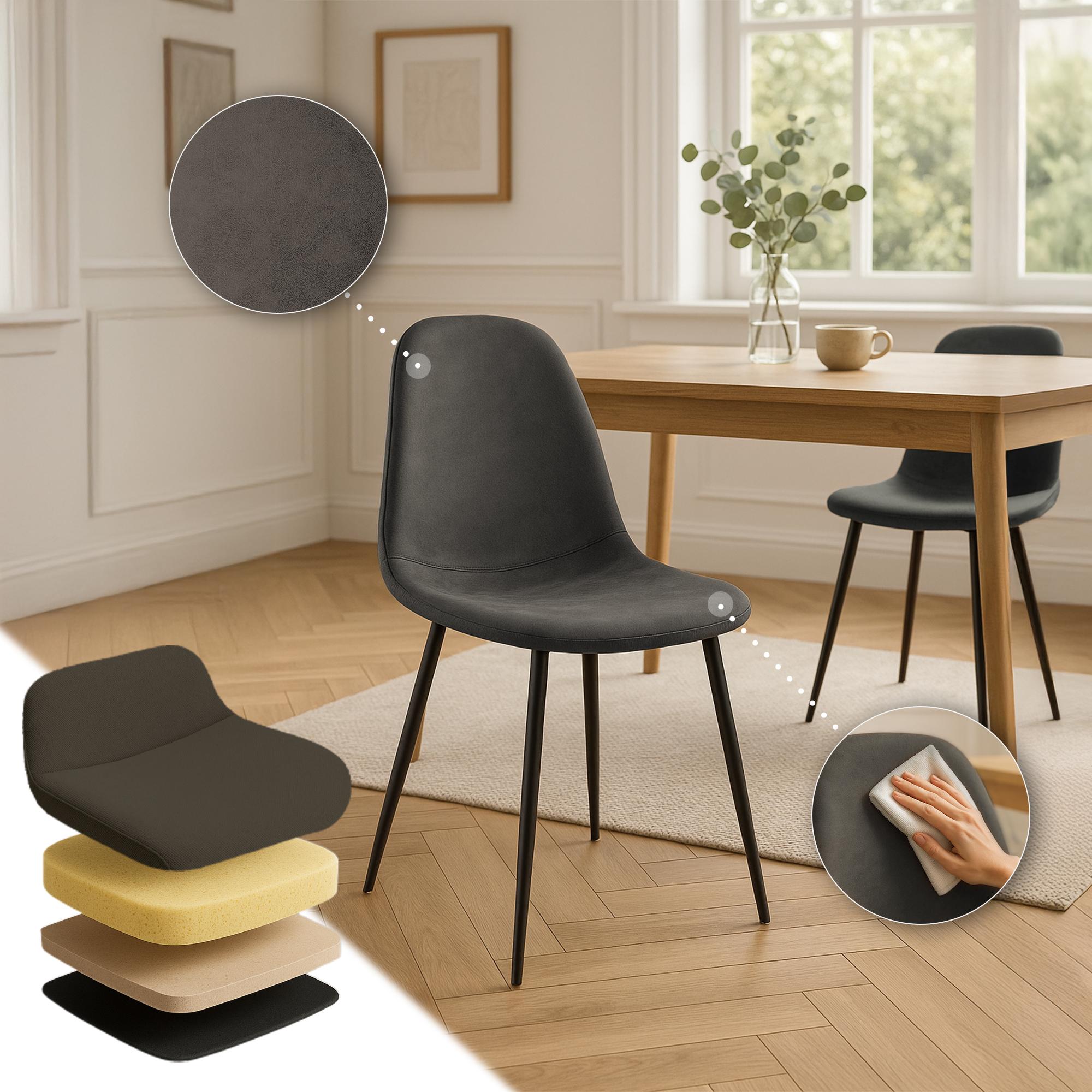 Set di 4 sedie da pranzo Napier