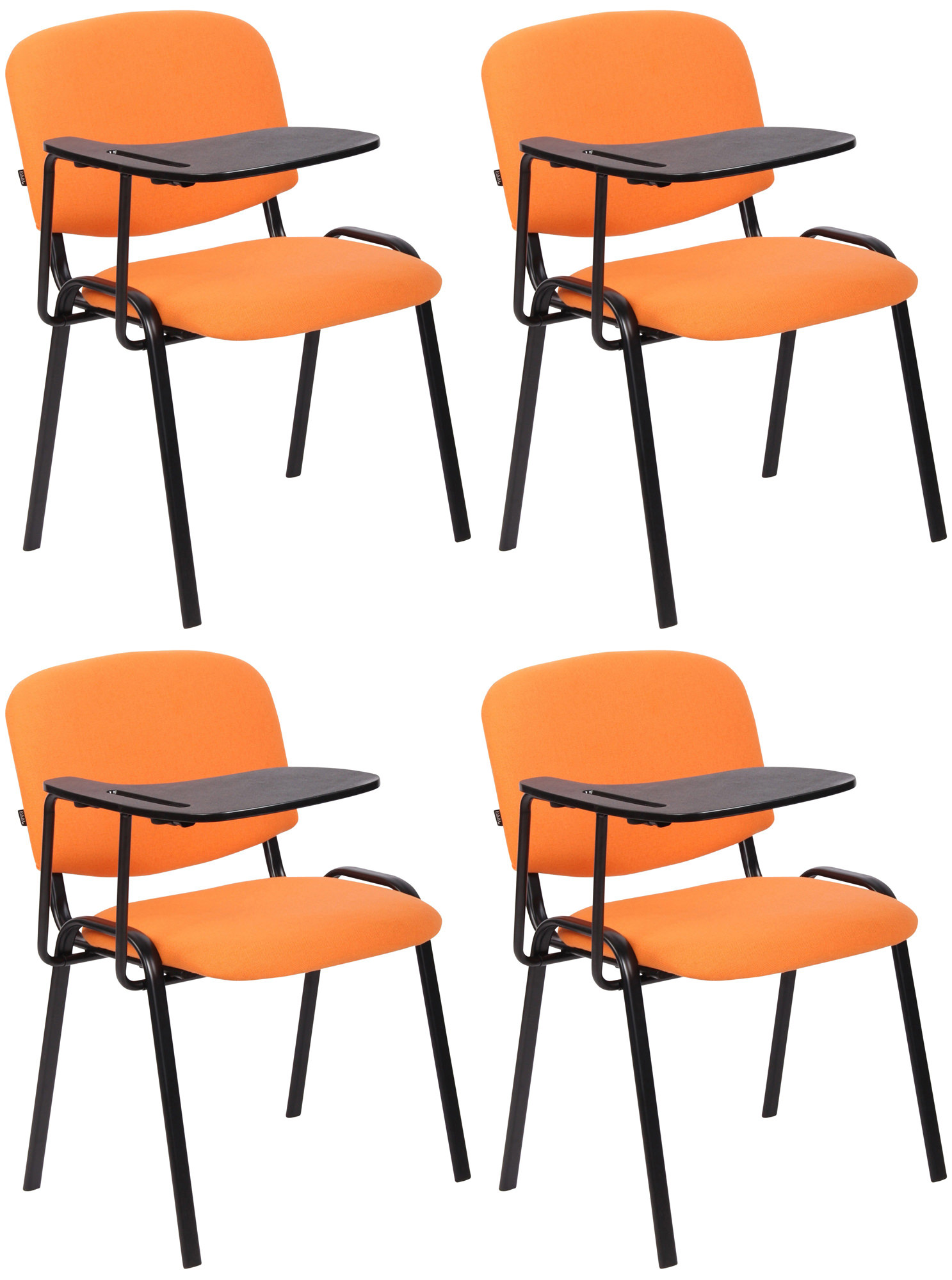 Set di 4 sedie Ken in tessuto con tavolo pieghevole