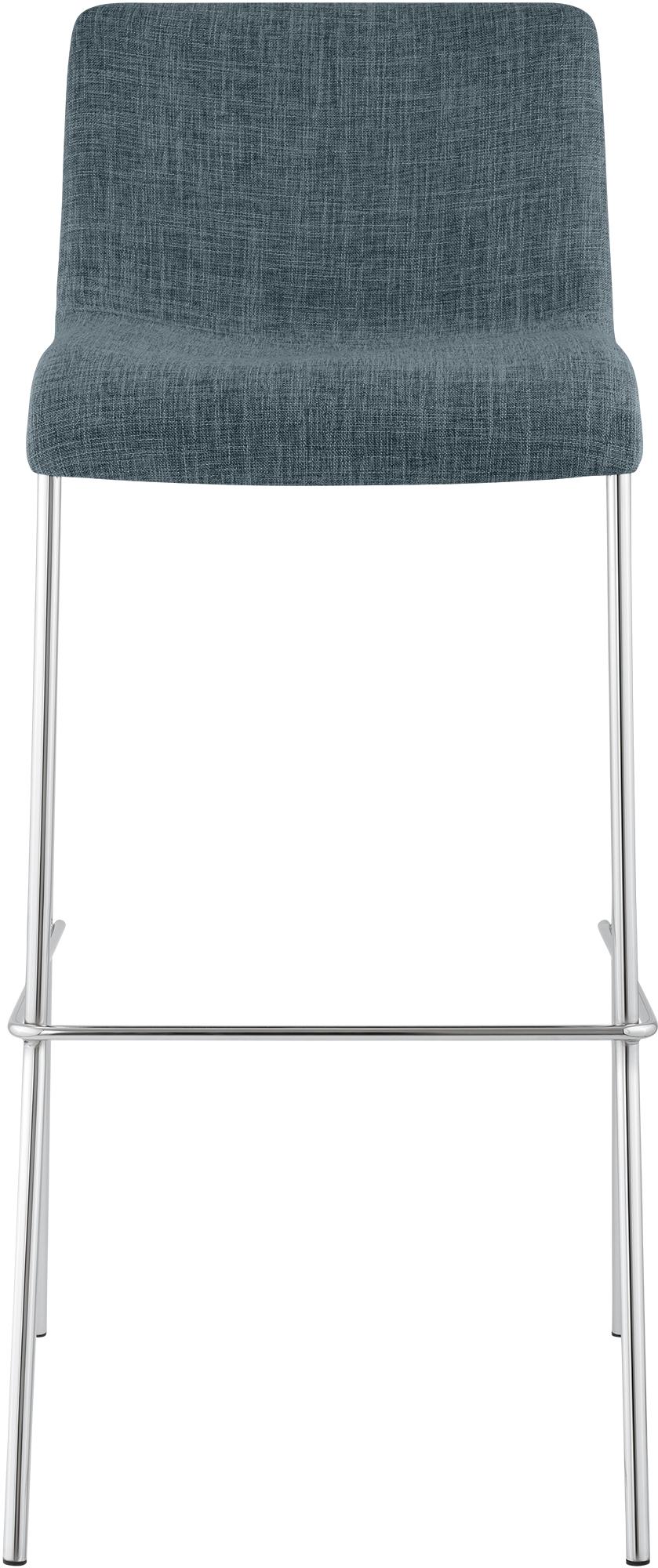 Set da 2 sgabelli da bar Hover in tessuto con base a 4 gambe