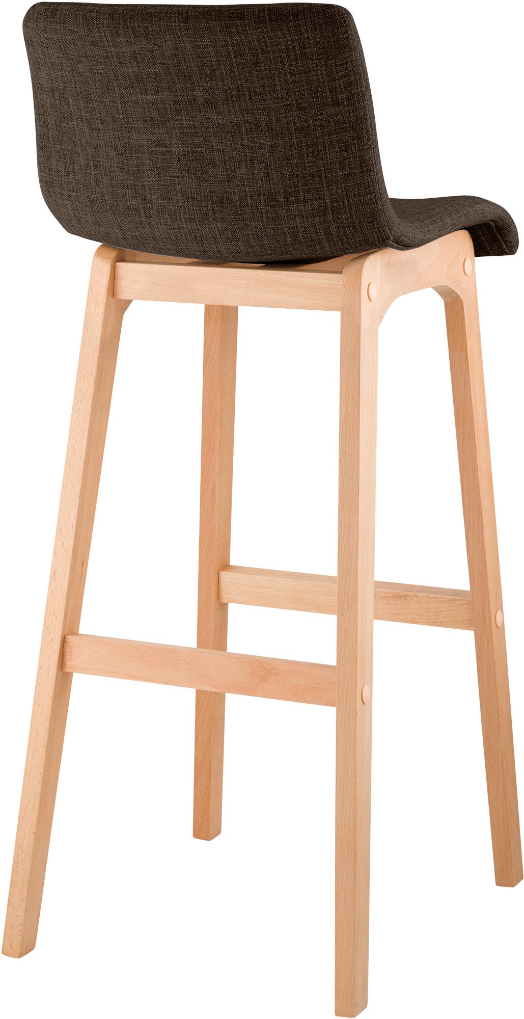 Sgabello da Bar Hover Tessuto Base a Quattro Gambe Natura