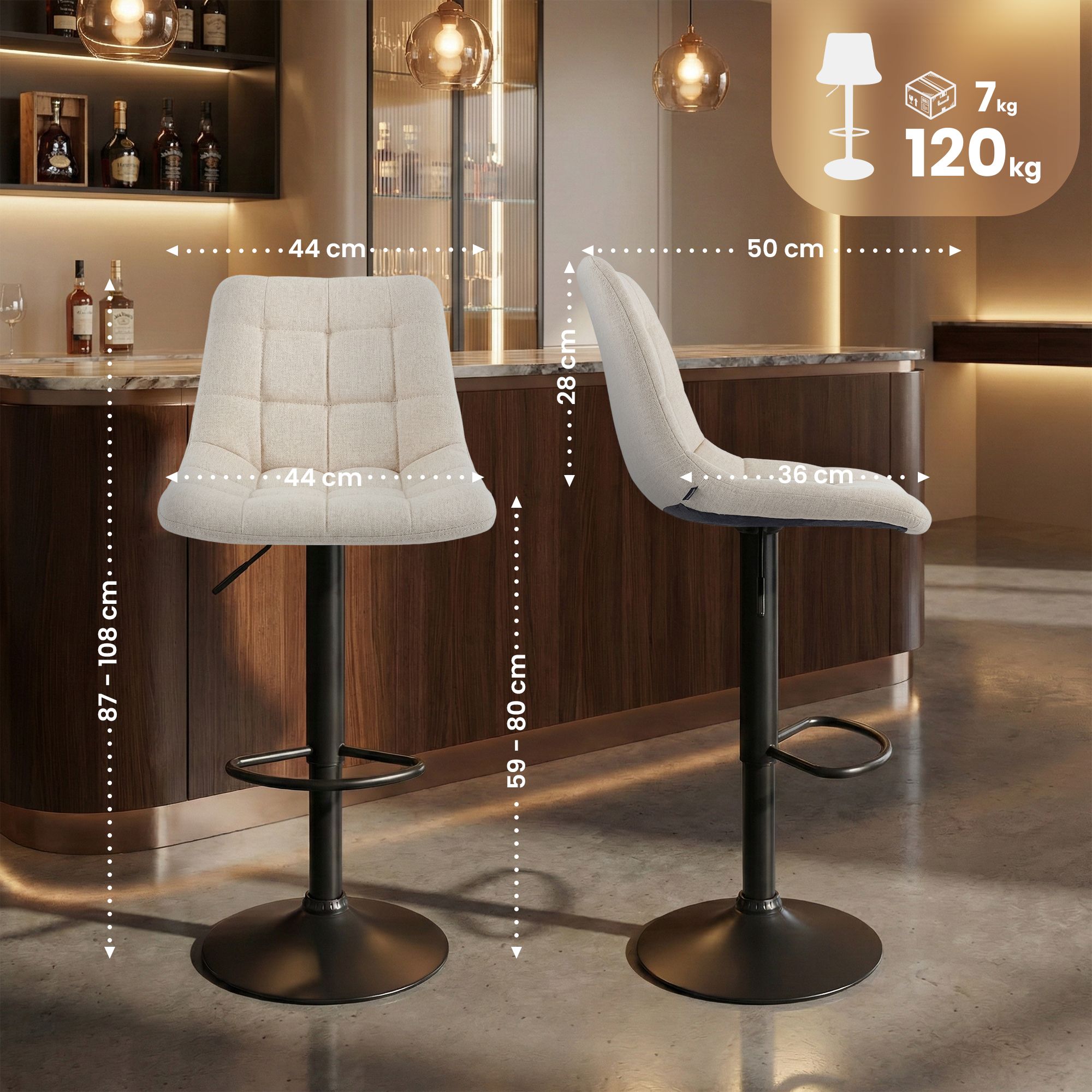 Sgabello da bar Mapun