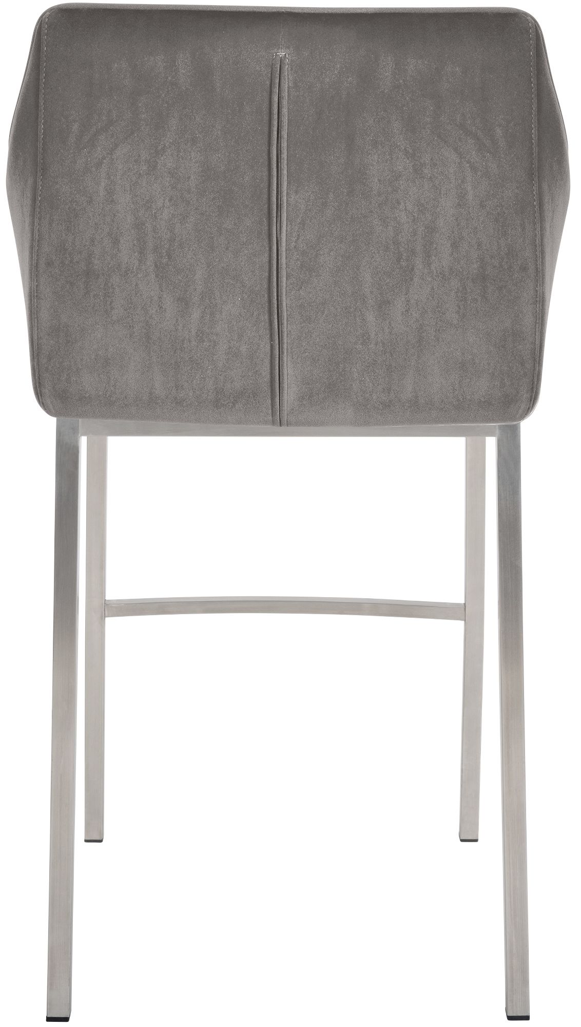 Set di 2 sgabelli bar Damaso in velluto con base a quattro gambe