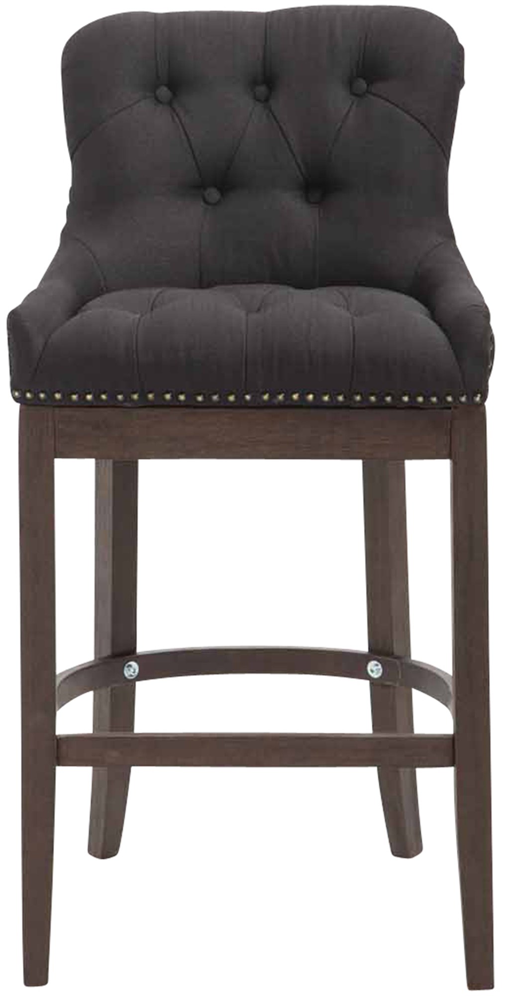 Sgabello Lakewood stoffa antico-scuro