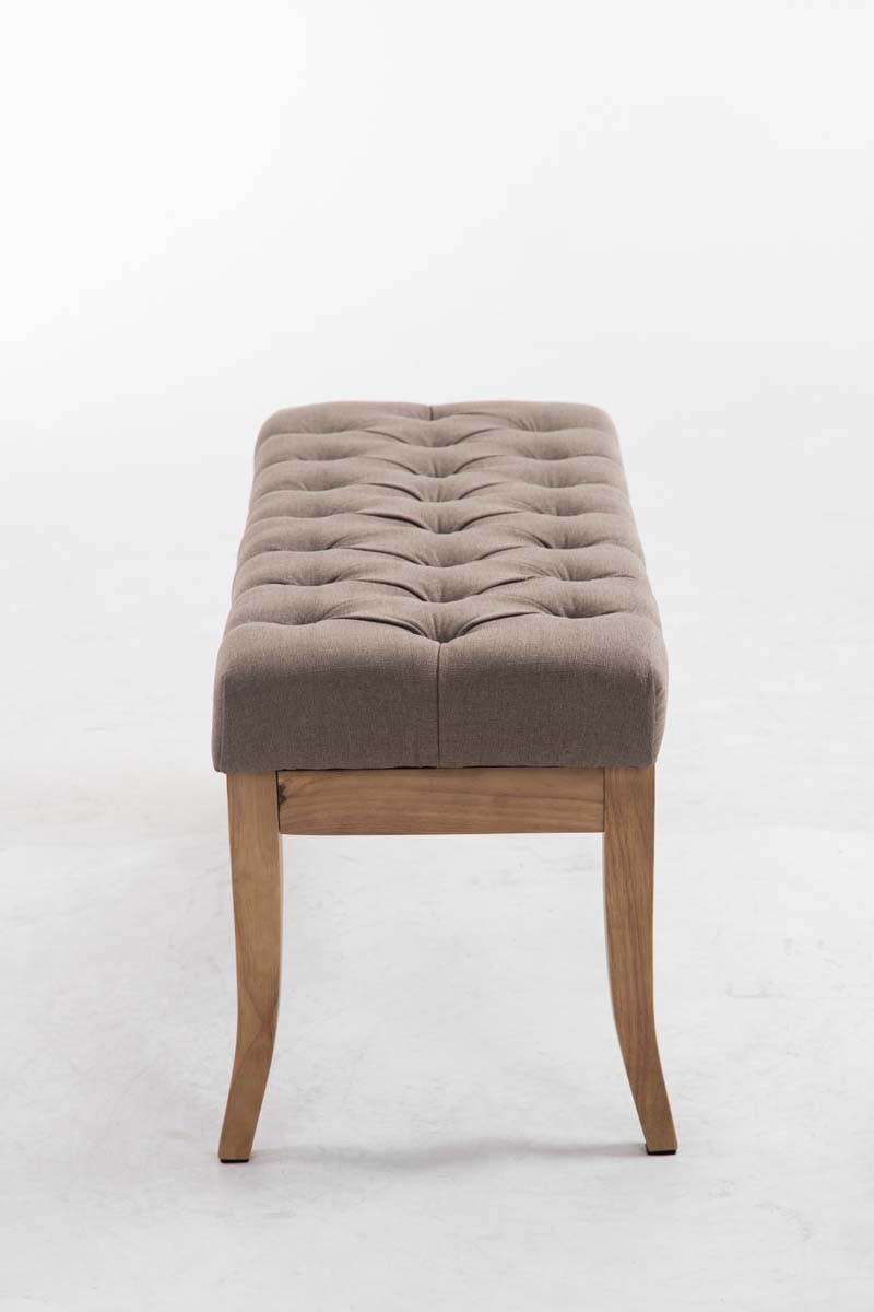 Panca design RAMSES in legno chiaro antico tessuto