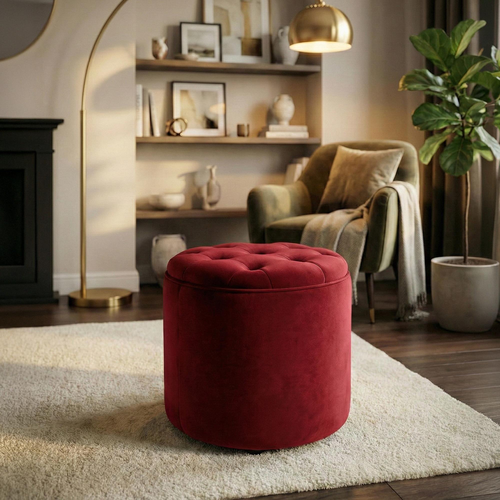 Pouf Pantin in velluto