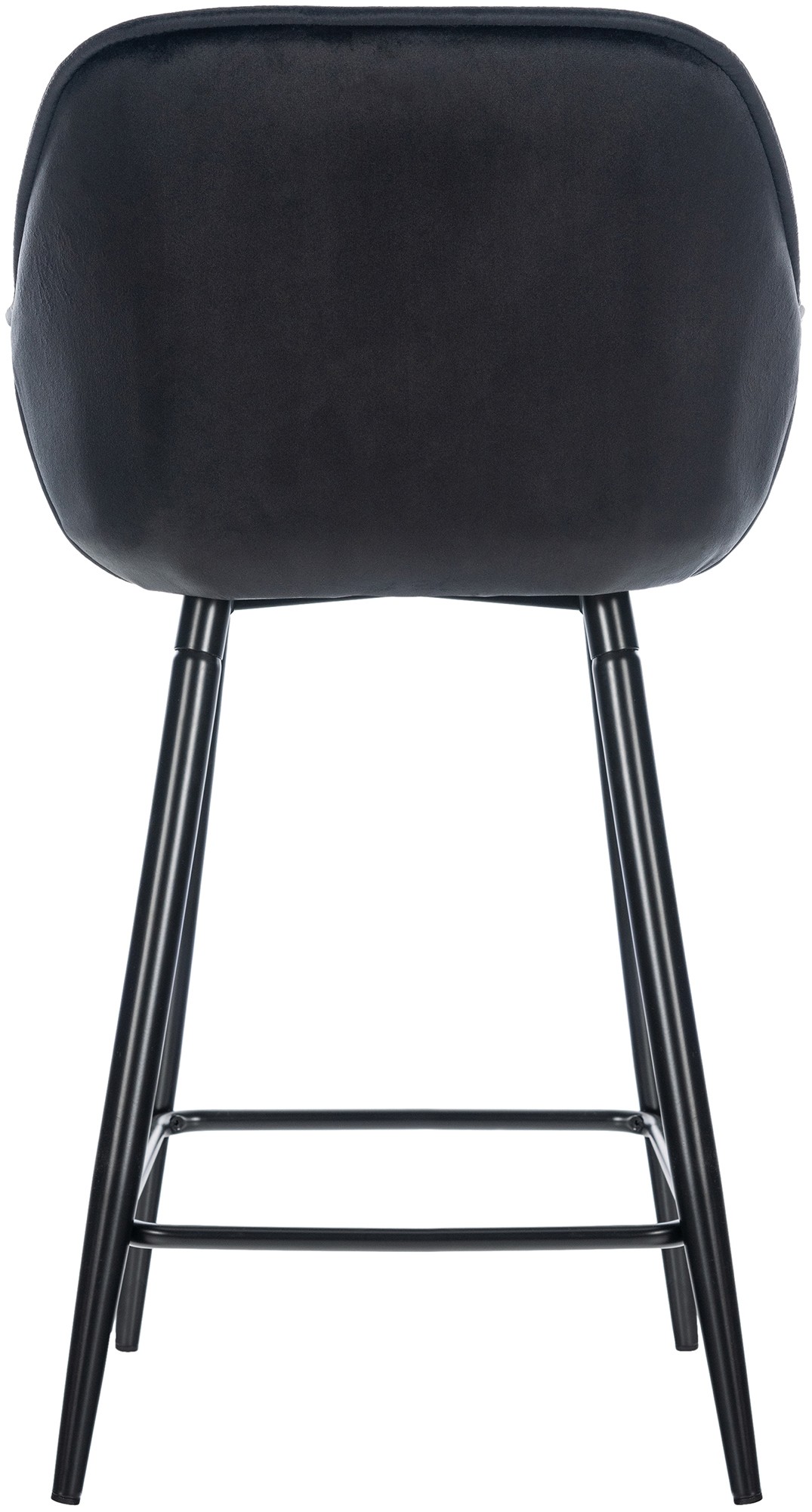 Sgabello da bar Gibson in velluto altezza seduta 76 cm