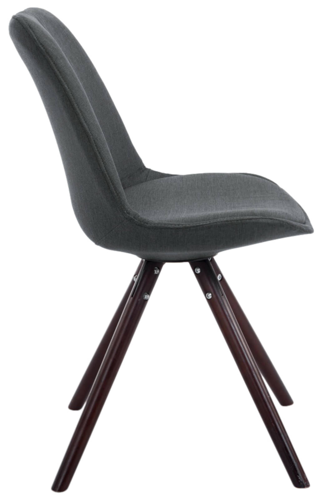 Set di 4 sedie per visitatori Toulouse Fabric Round