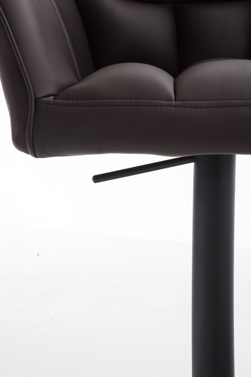 Sgabello da bar Damaso con rivestimento in similpelle