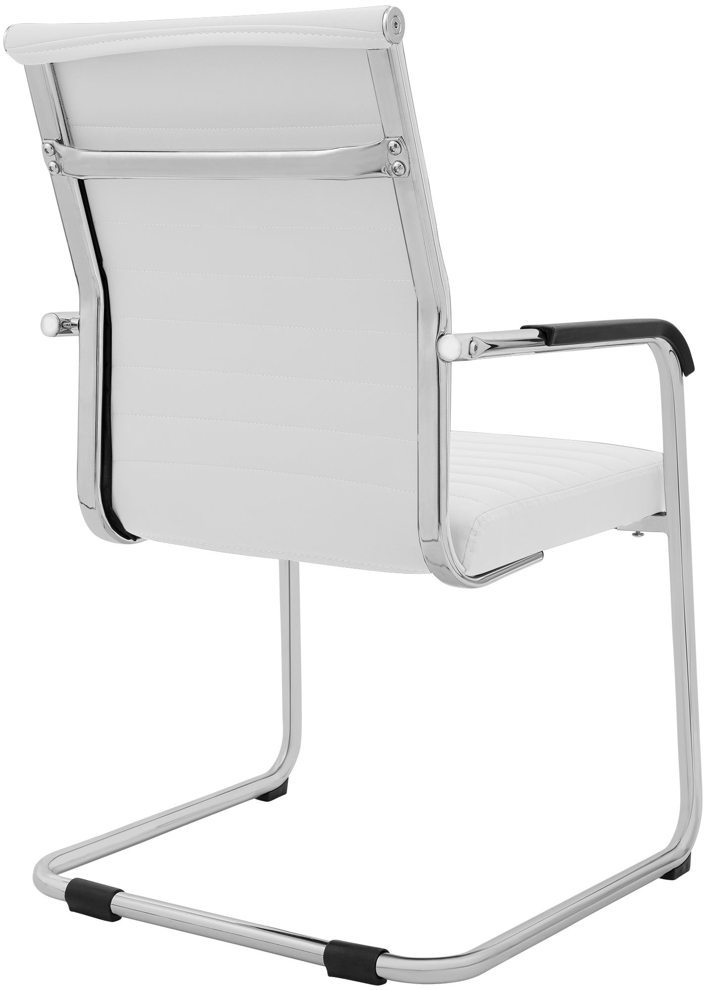 Sedia cantilever Hakon in similpelle