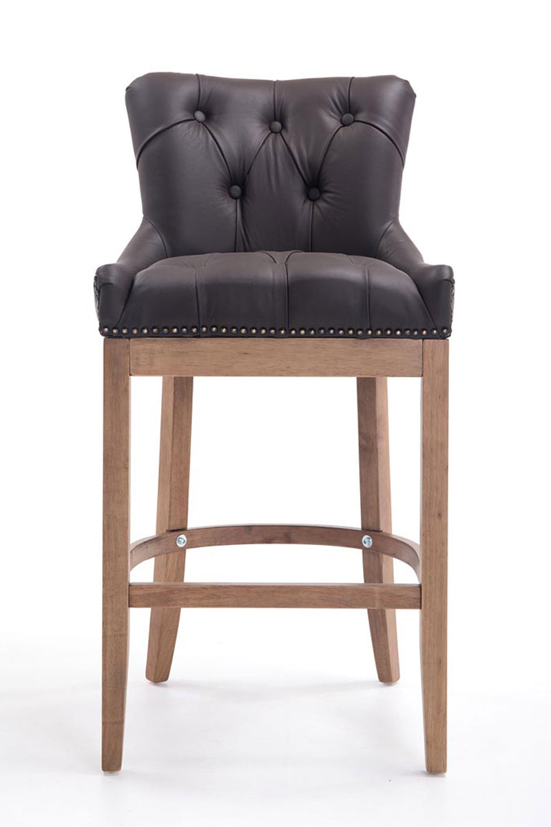 Set 2 sgabelli Lakewood in vera pelle