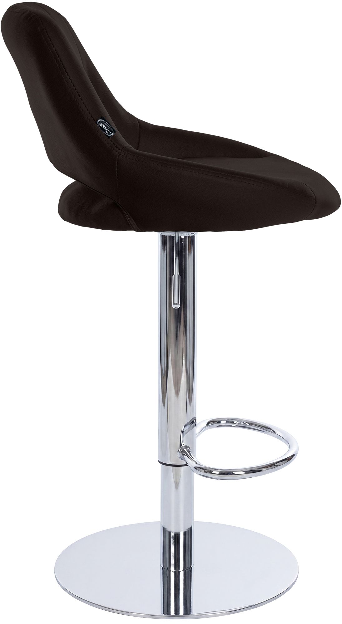 Set di 2 sgabelli da bar Milet cromati con base extra pesante