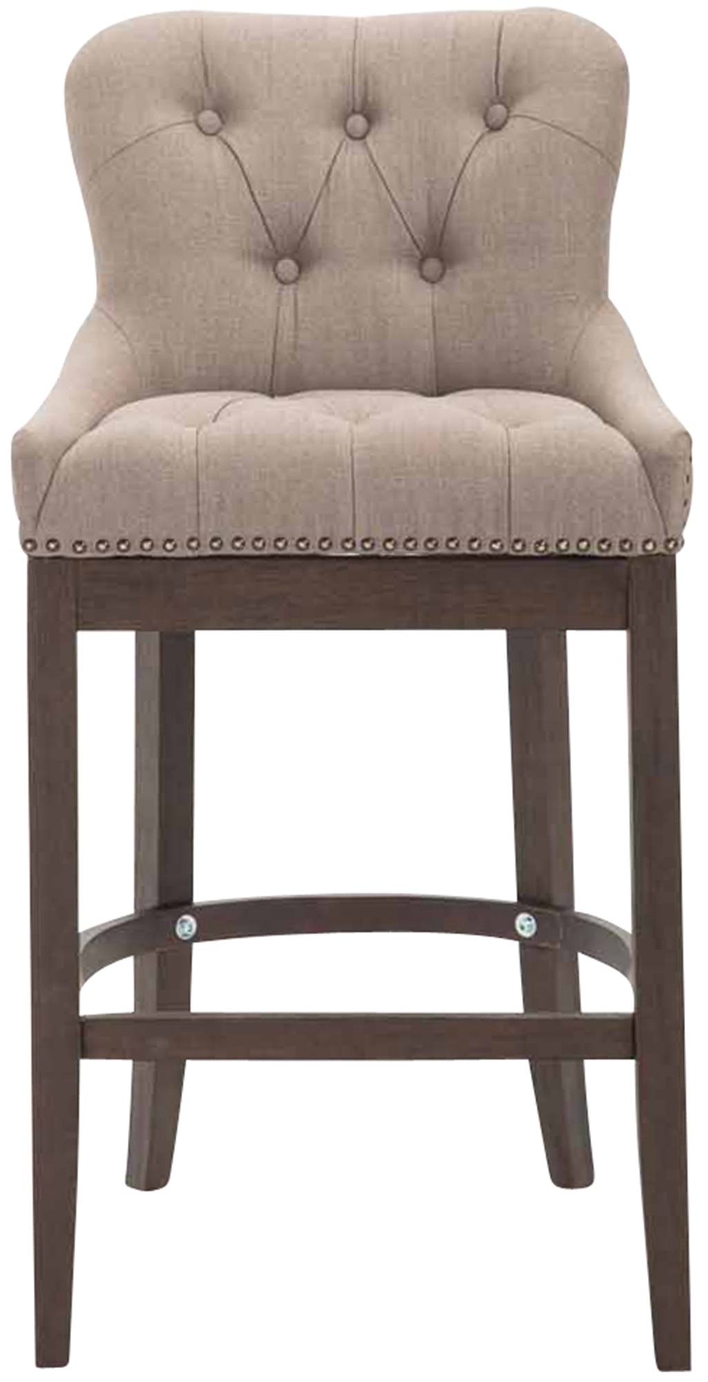 Sgabello Lakewood stoffa antico-scuro