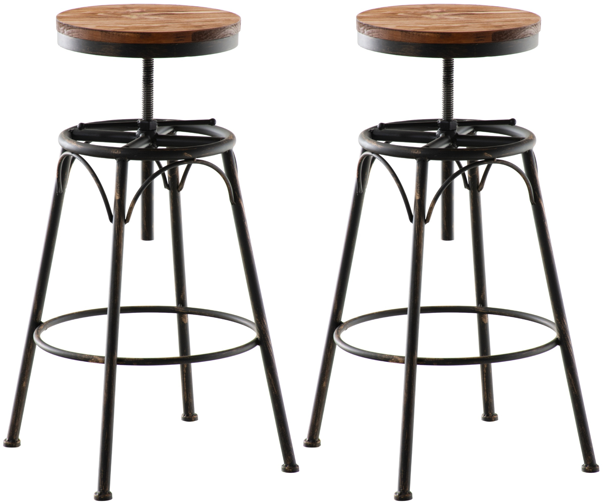 Set di 2 sgabelli da bar Beam