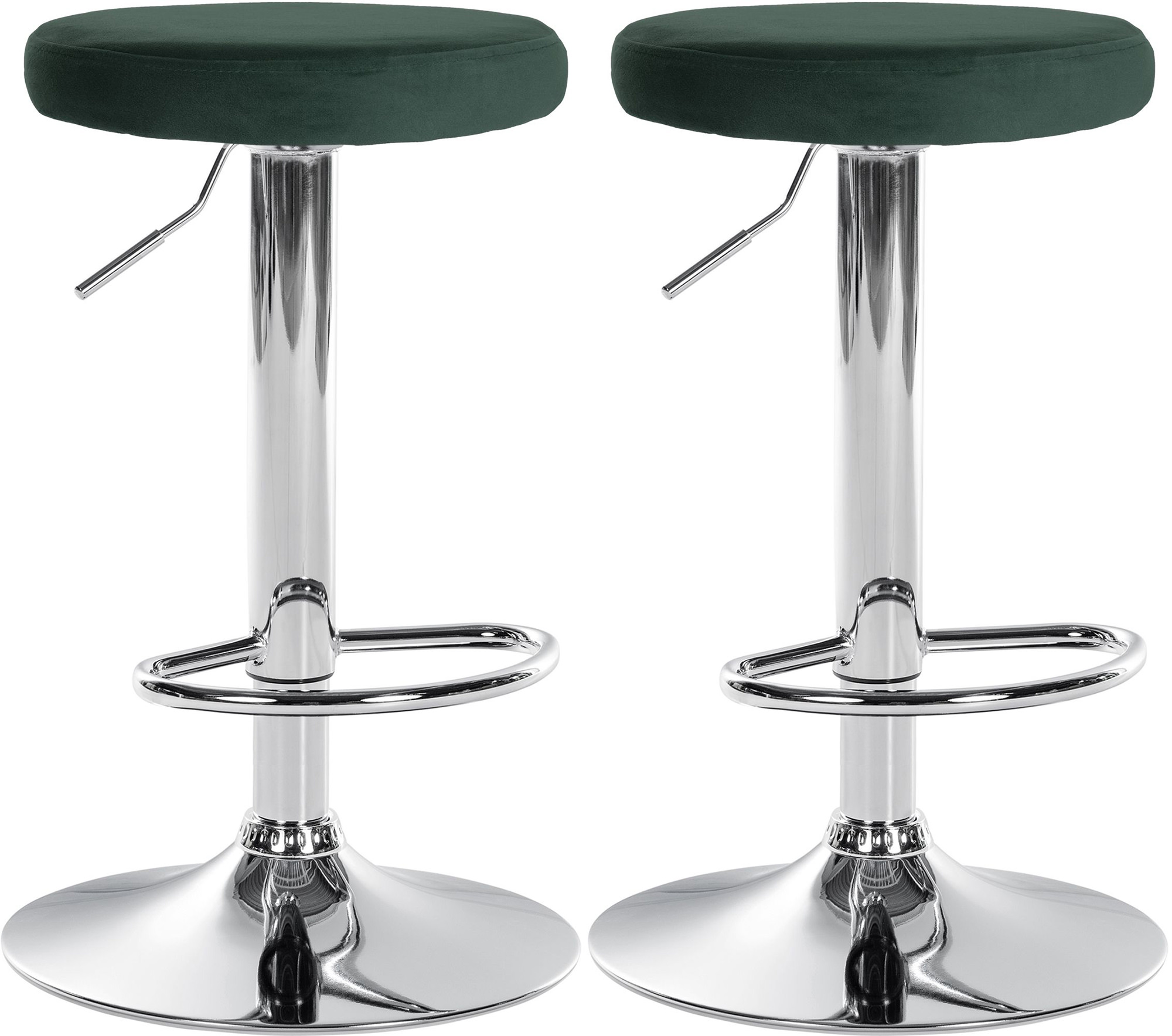 Set di 2 sgabelli da bar Ponte velvet
