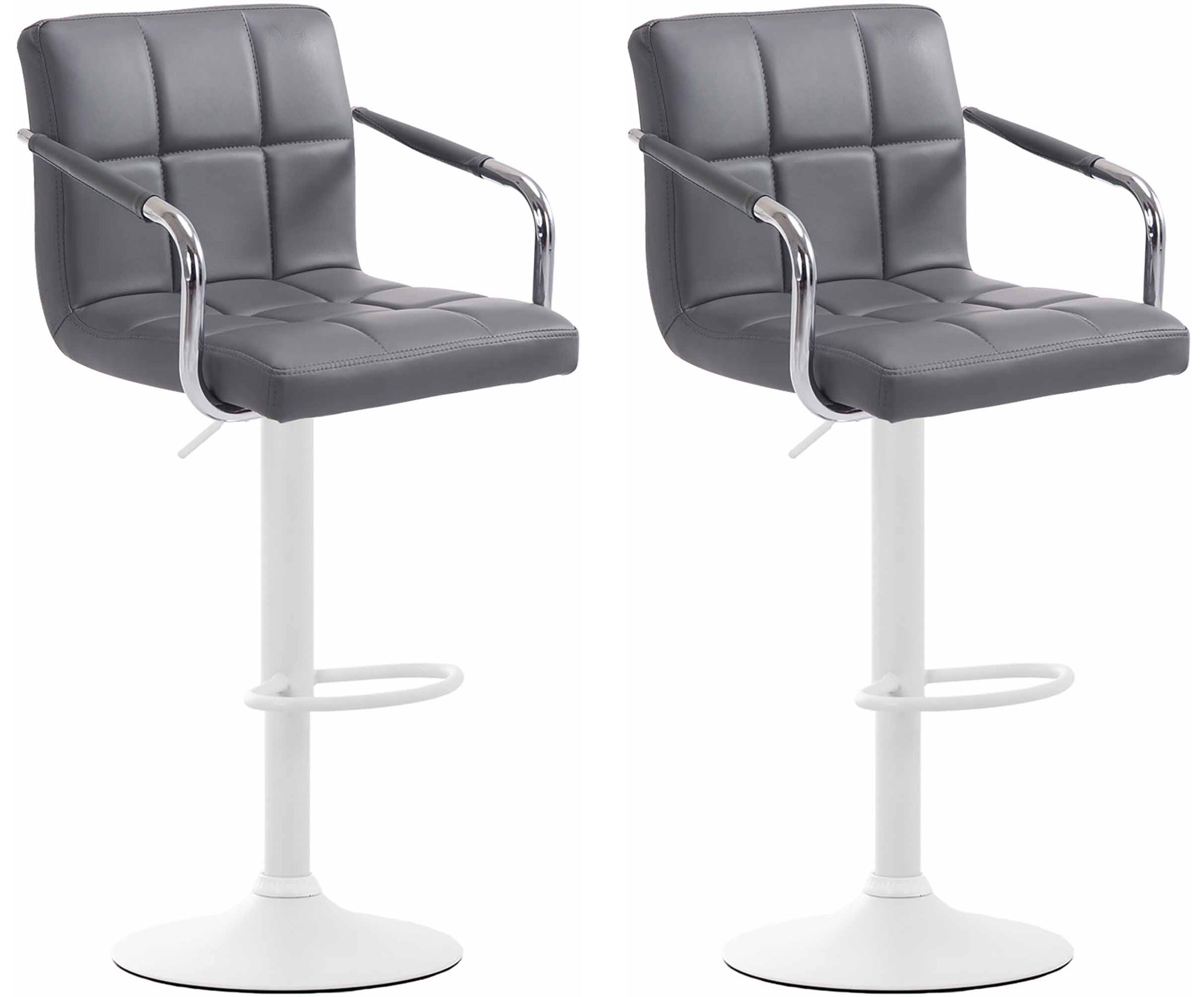 Set 2 sgabelli design Lucy V2 in similpelle