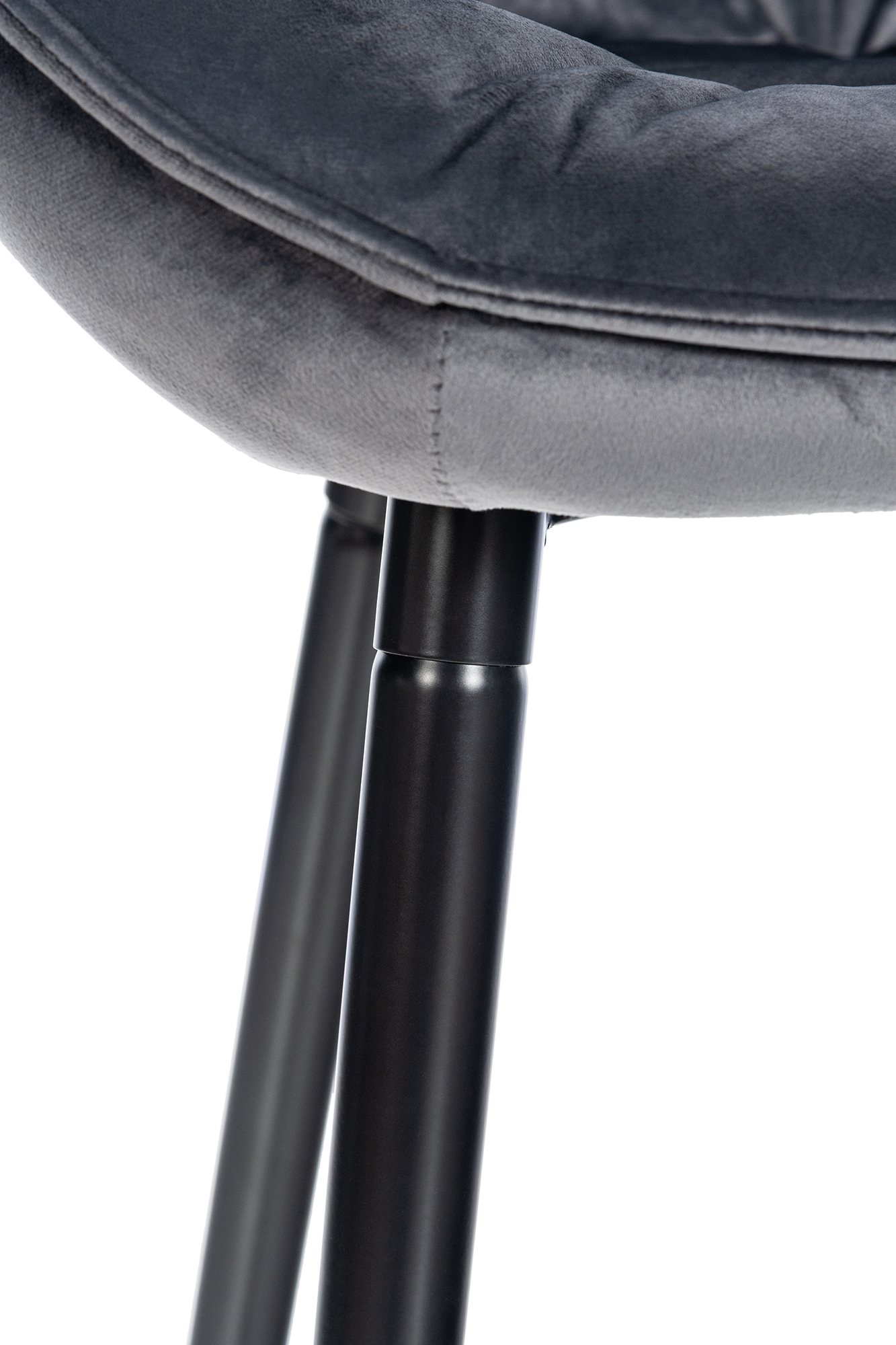 Set di 2 sgabelli da bar Gibson in velluto con altezza seduta 76 cm