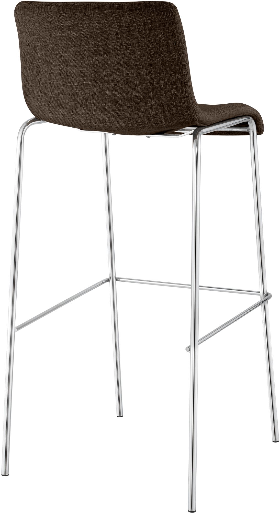 Set da 2 sgabelli da bar Hover in tessuto con base a 4 gambe