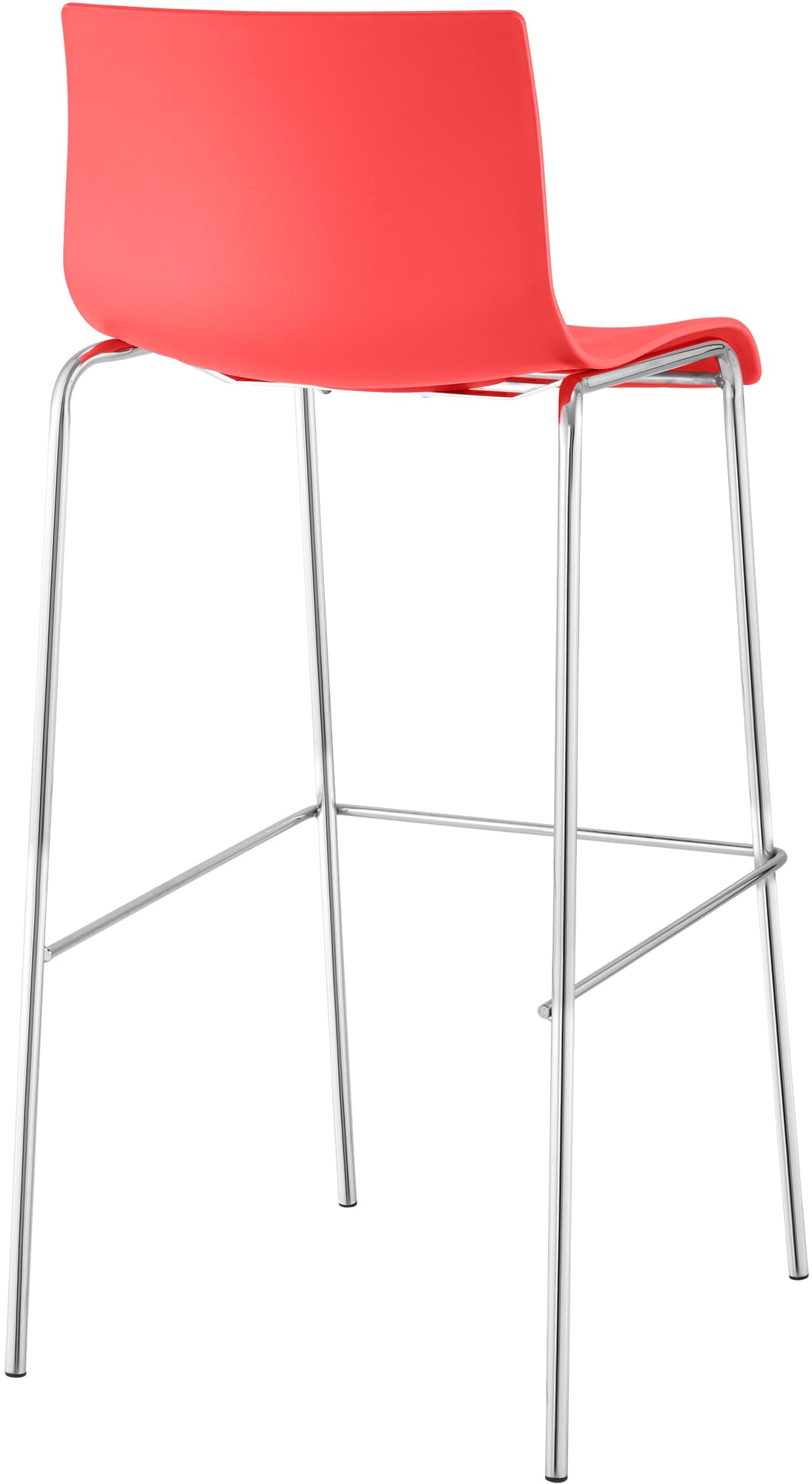 Sgabello da Bar Hover Plastica Struttura a 4 Gambe