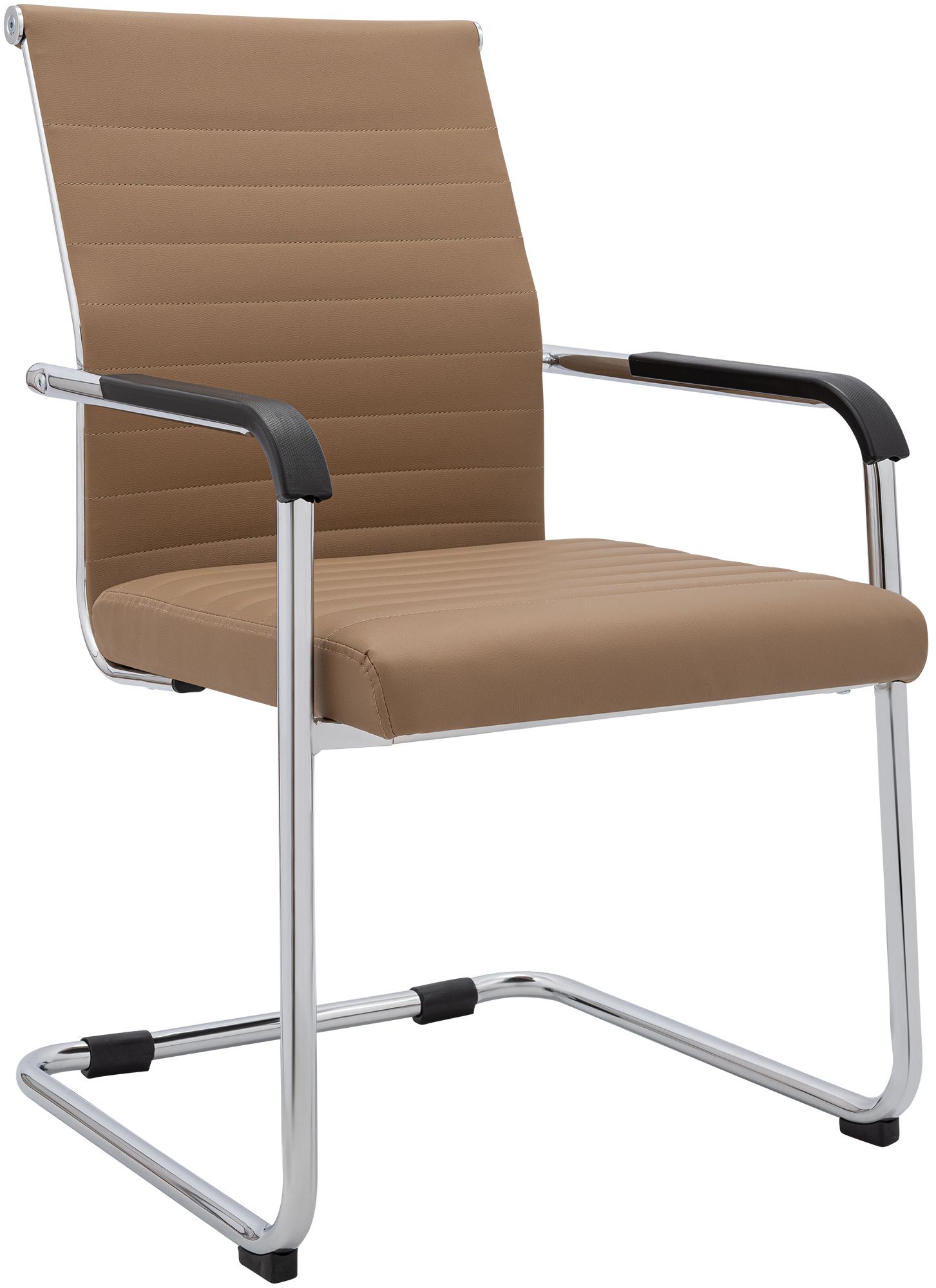Sedia cantilever Hakon in similpelle