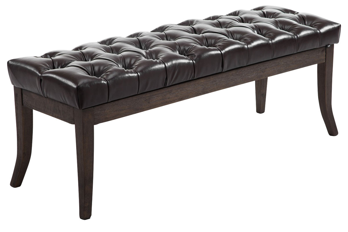 Panca di design RAMSES in legno scuro antico