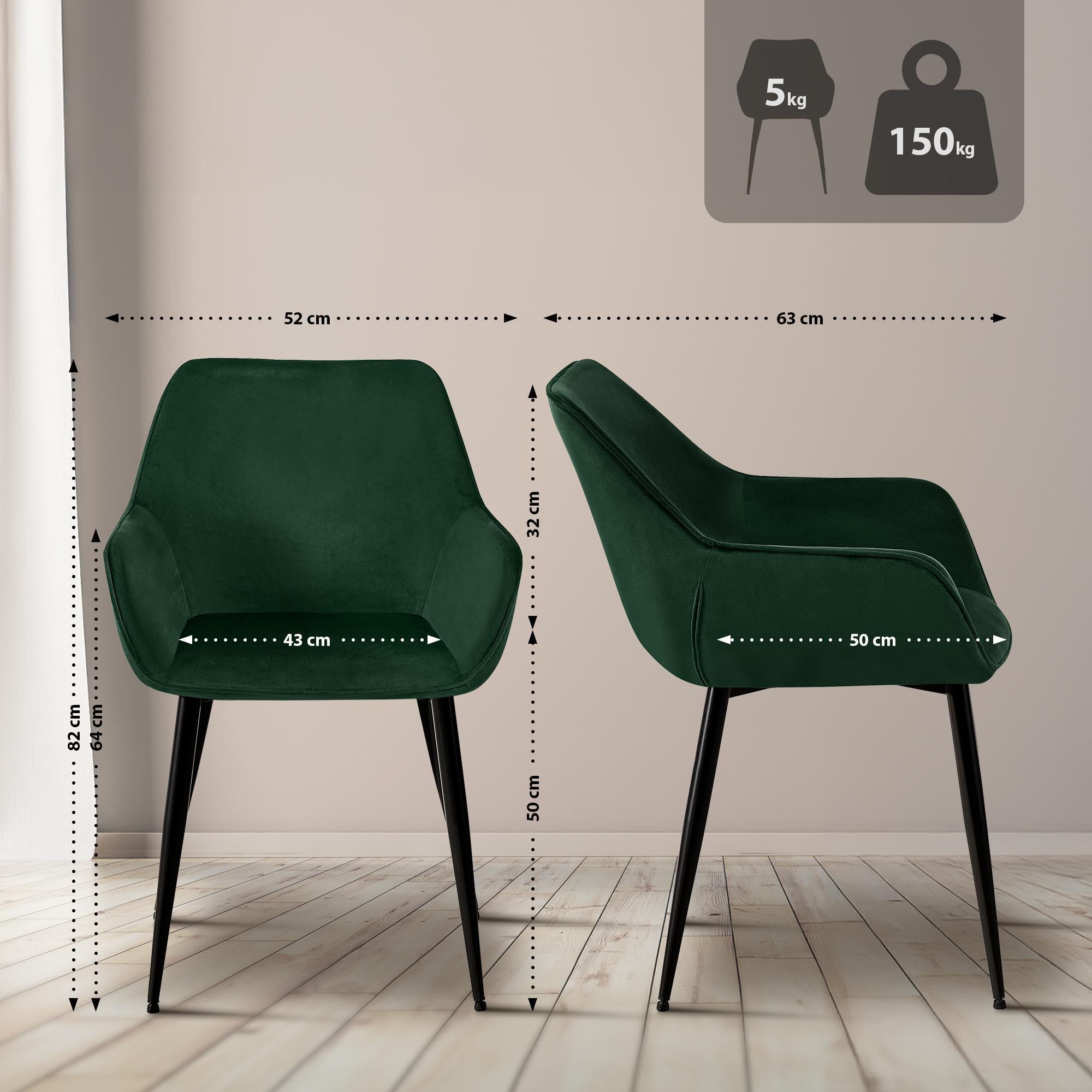Set di 2 sedie da pranzo Luena