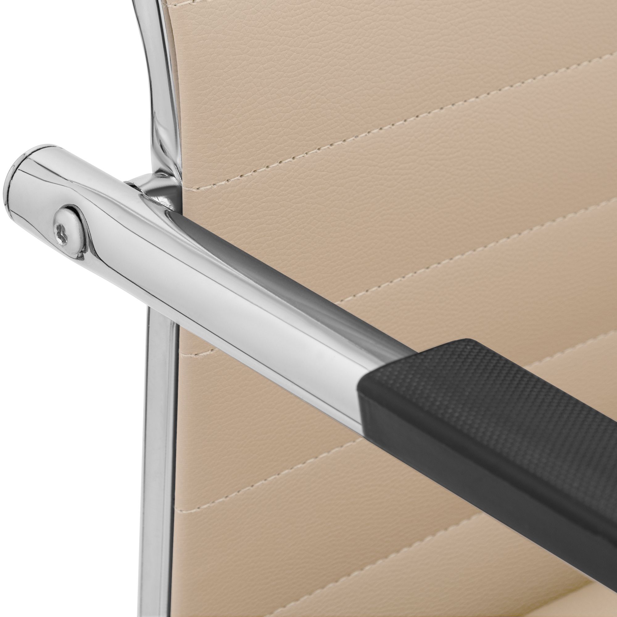 Sedia cantilever Hakon in similpelle