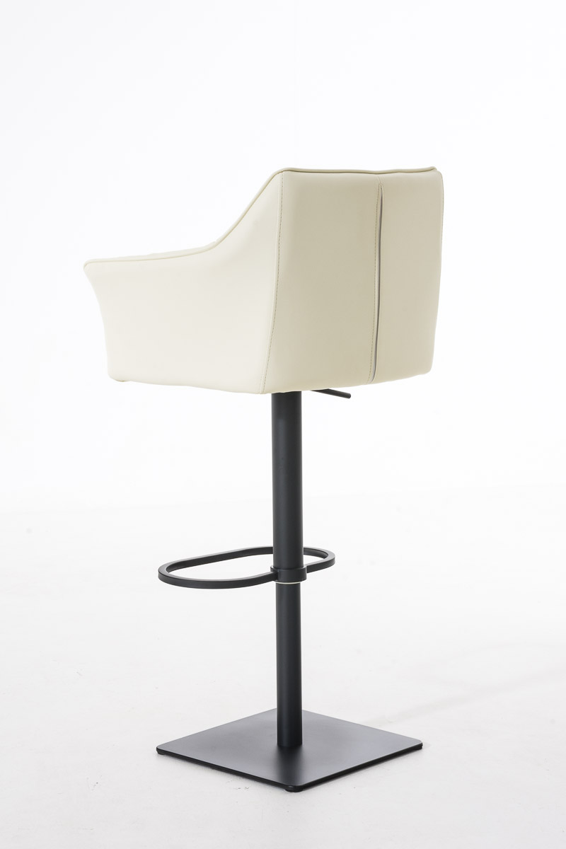 Sgabello da bar Damaso con rivestimento in similpelle