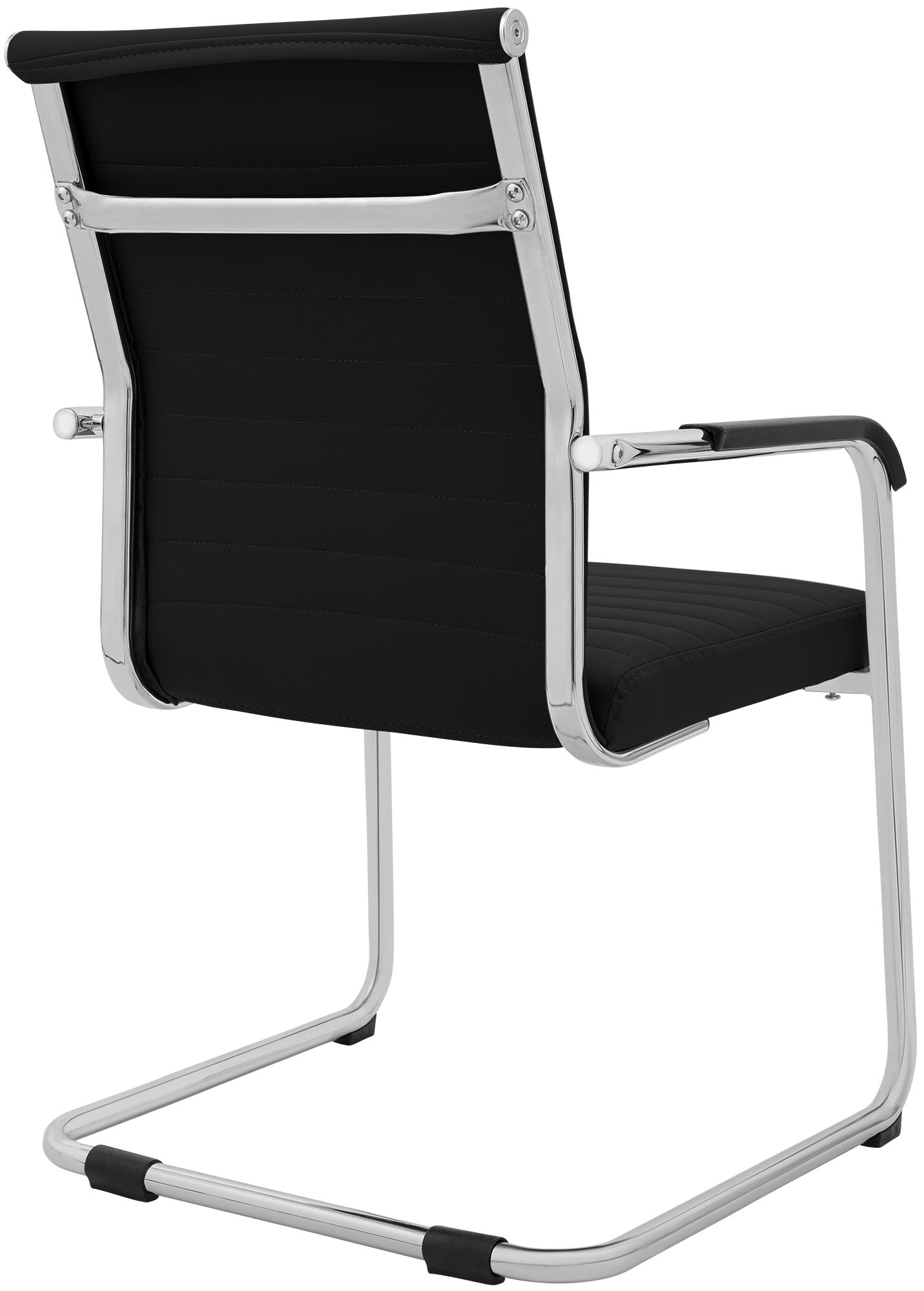 Sedia cantilever Hakon in similpelle