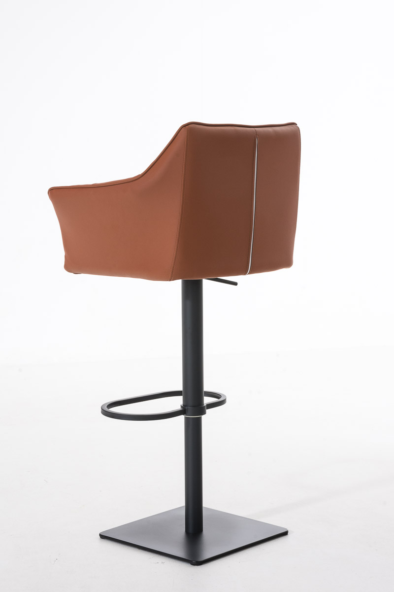 Sgabello da bar Damaso con rivestimento in similpelle