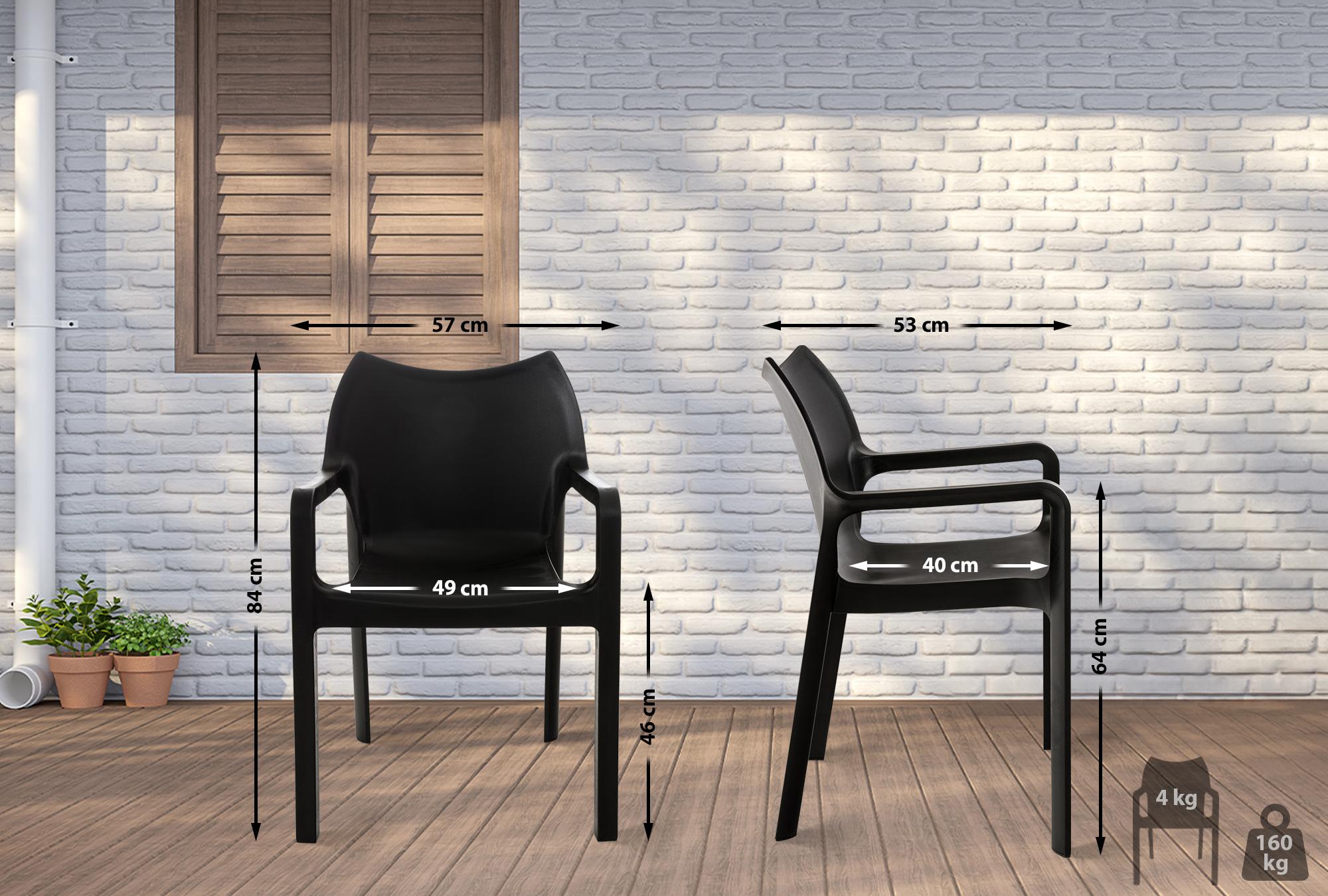 Set di 4 sedie Diva