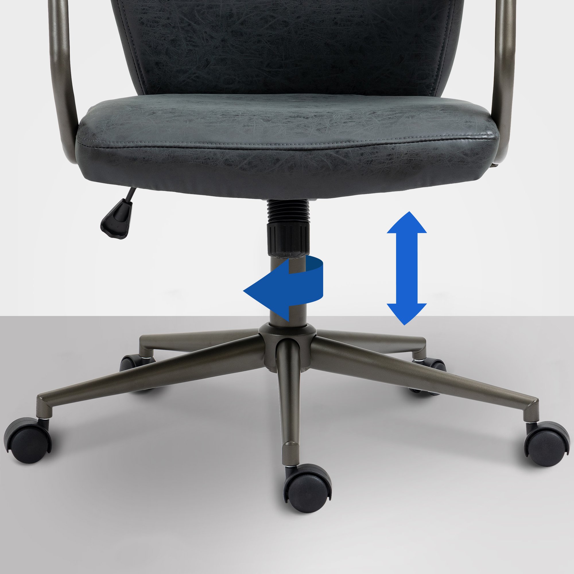 Sedia da ufficio Pocatello Industrial Loft Stile antico