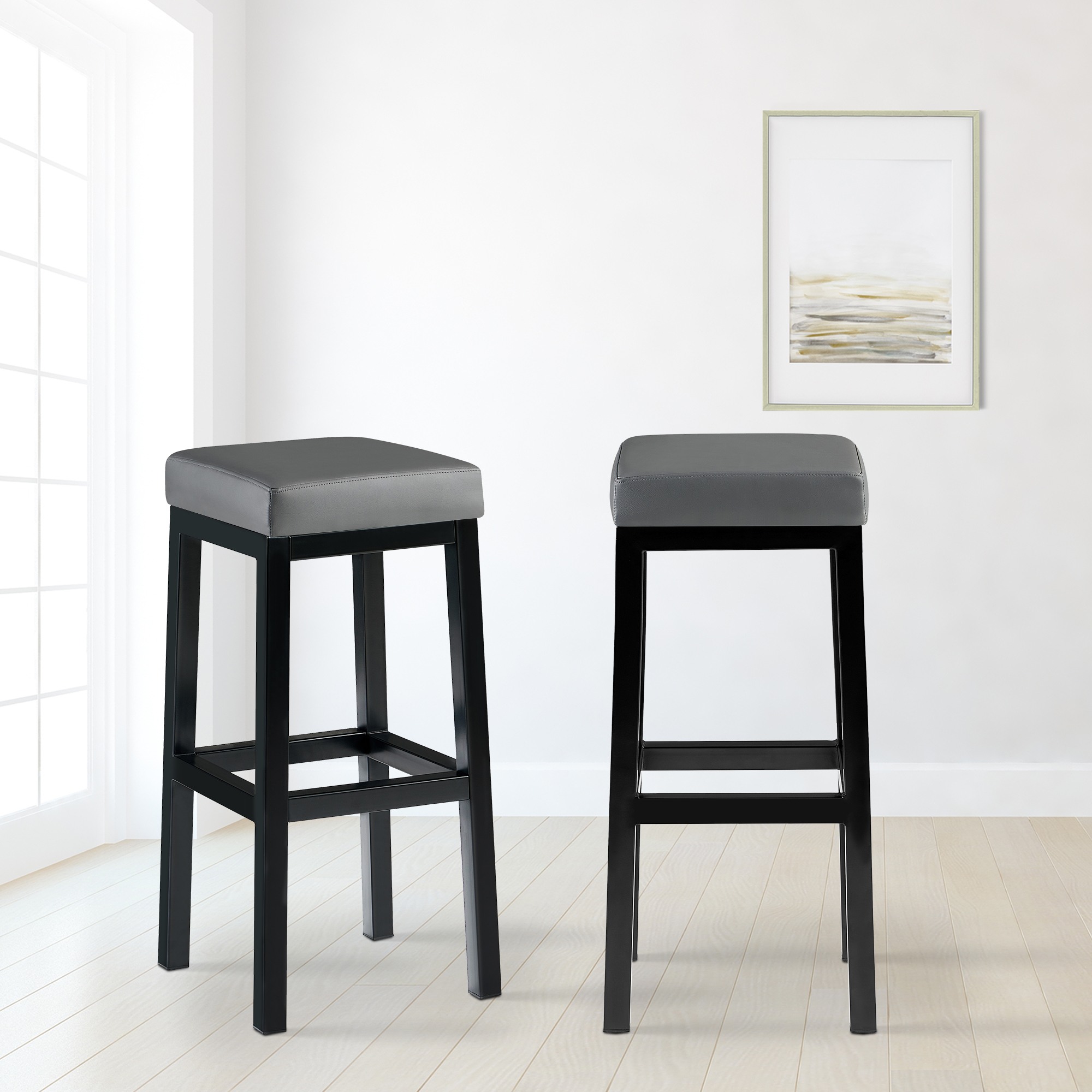 Sgabello Taylor Altezza seduta 83 cm Struttura in metallo nero