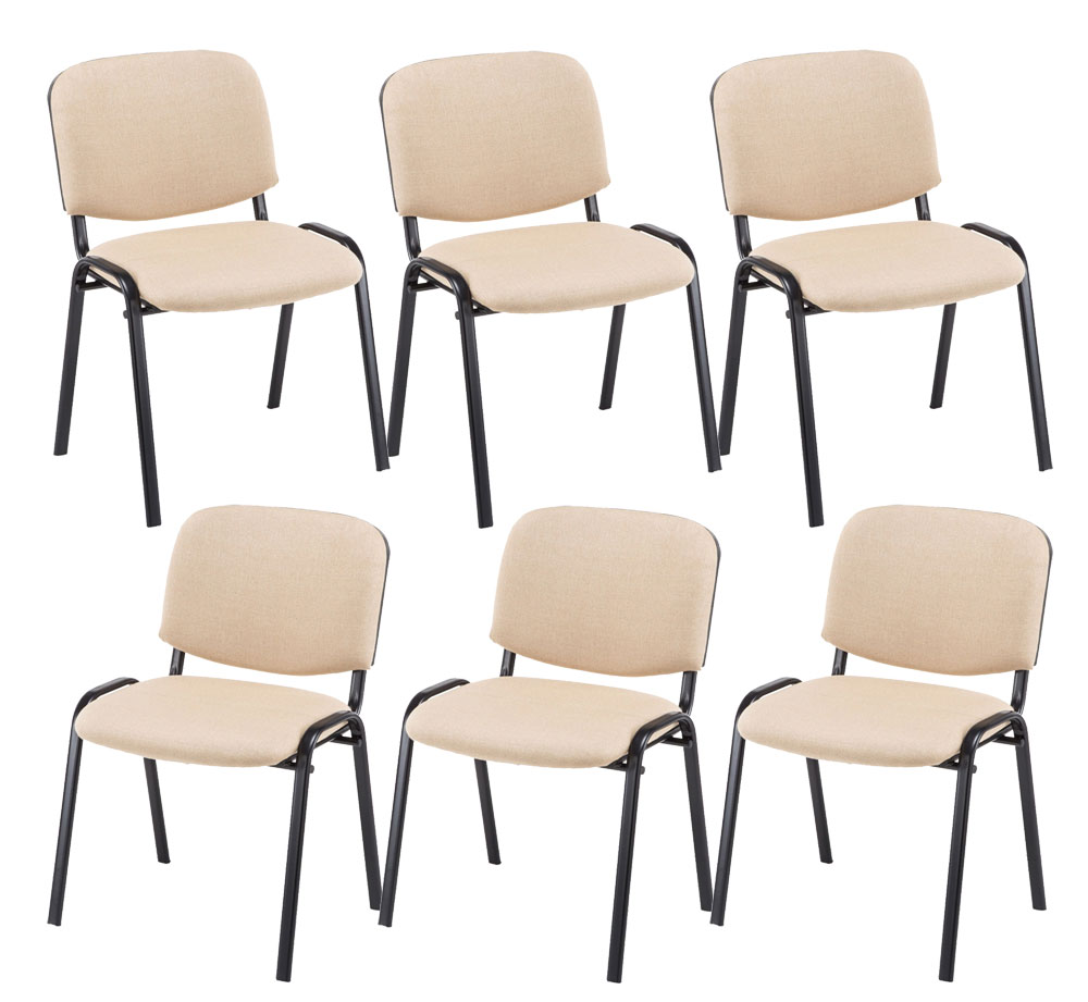 Set 6x Sedie Ufficio Ken In Tessuto