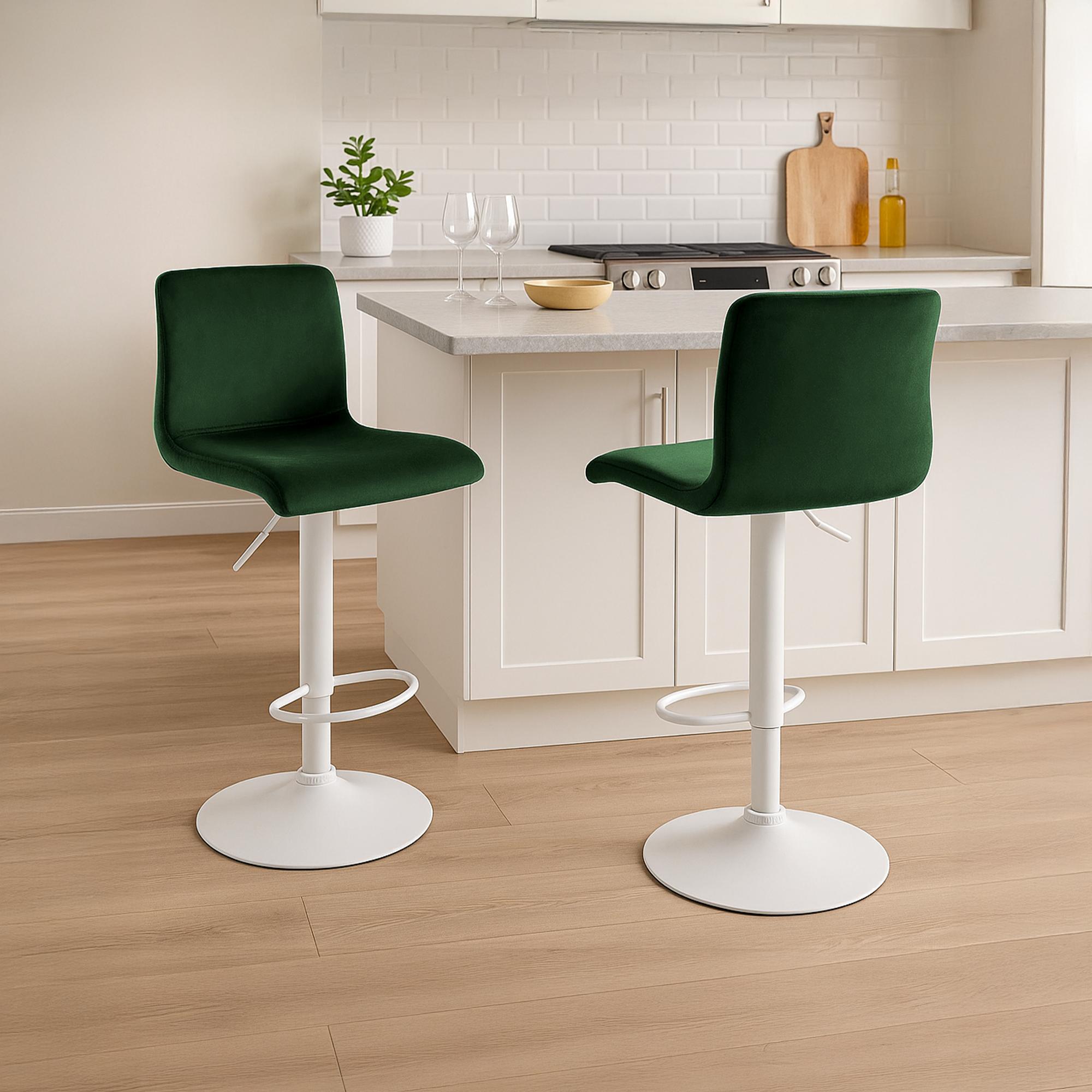 Sgabello Bar Hover in Velluto