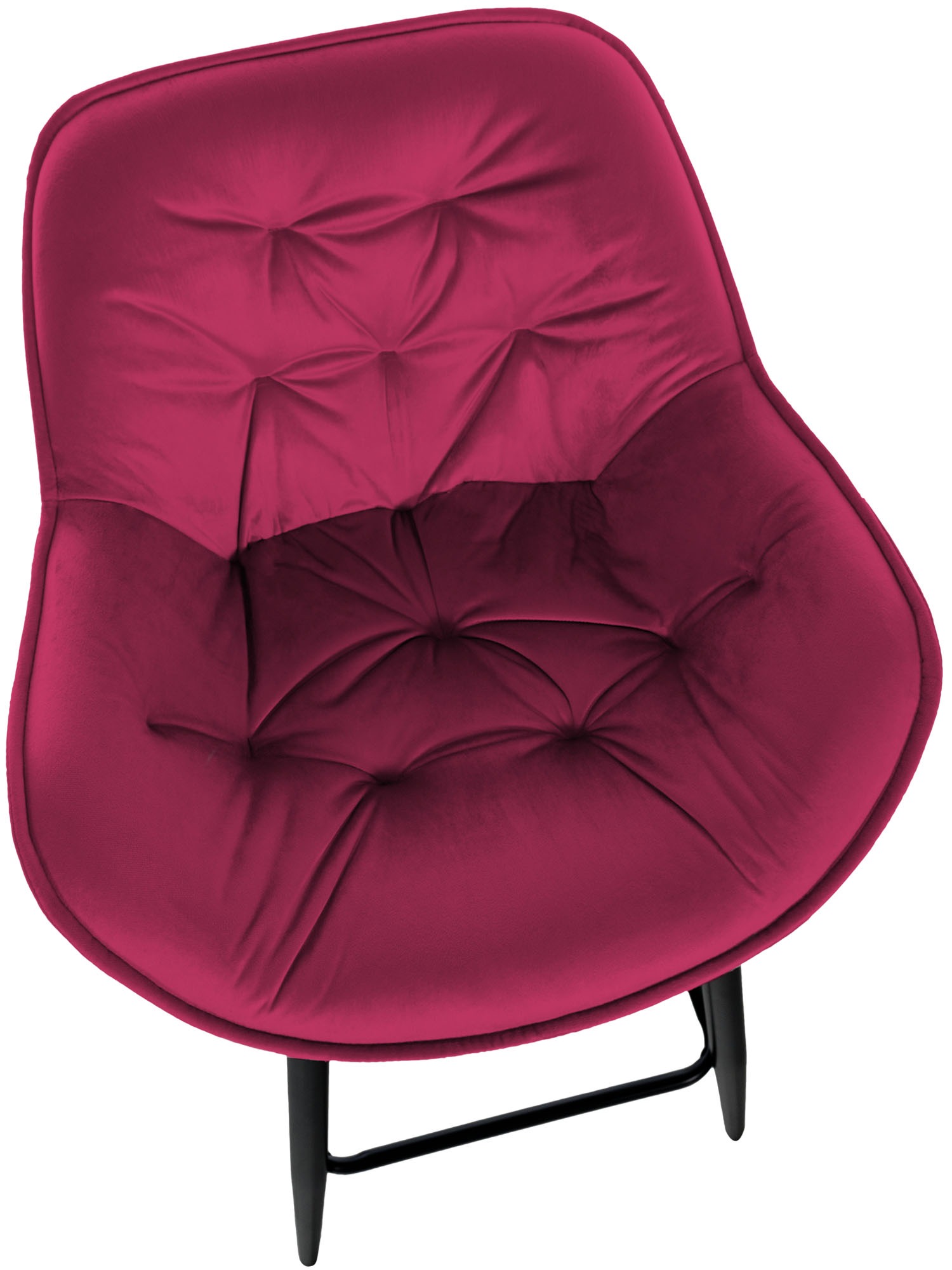 Sgabello da bar Gibson in velluto altezza seduta 76 cm