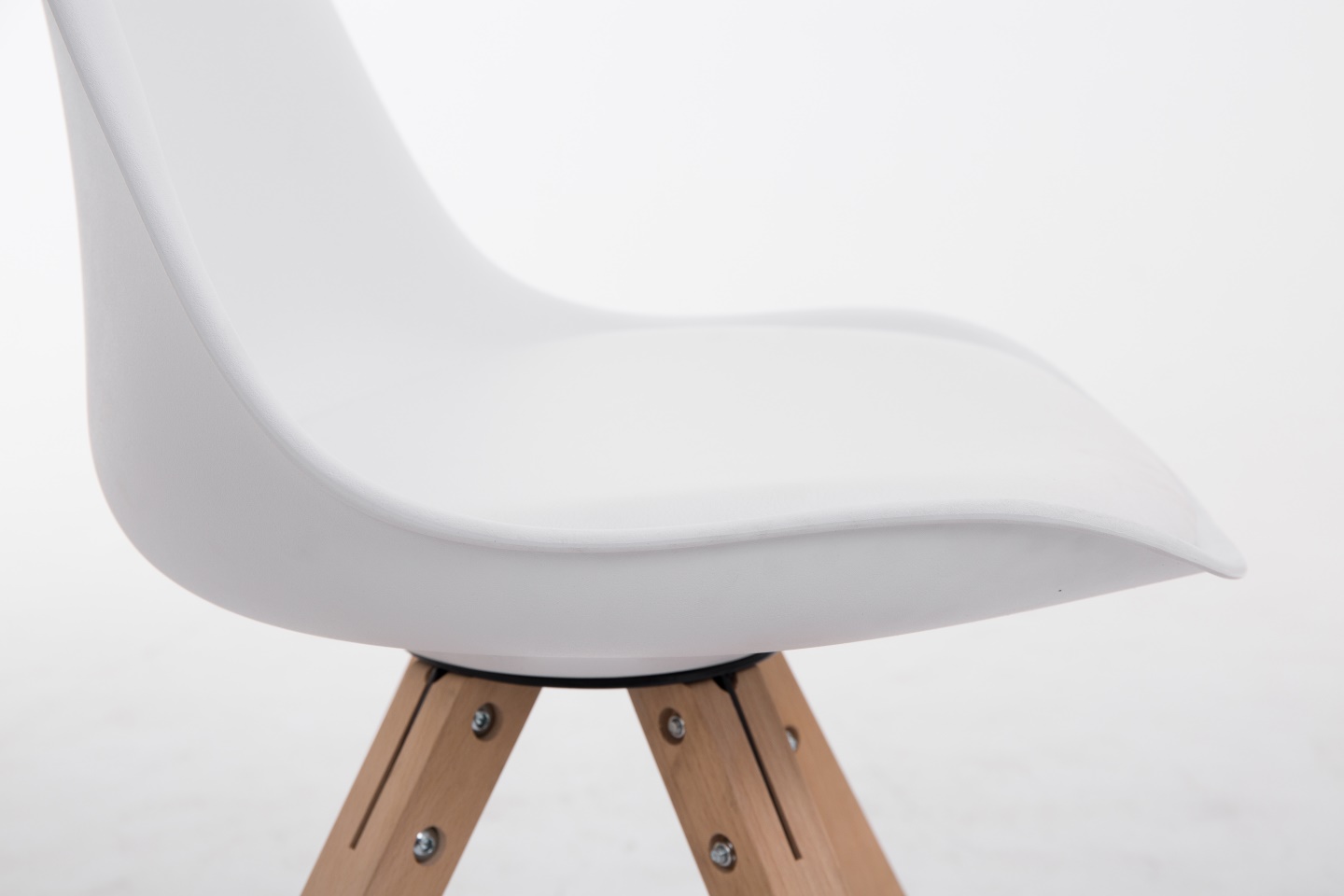 Sedia Toulouse in similpelle gambe quadrate