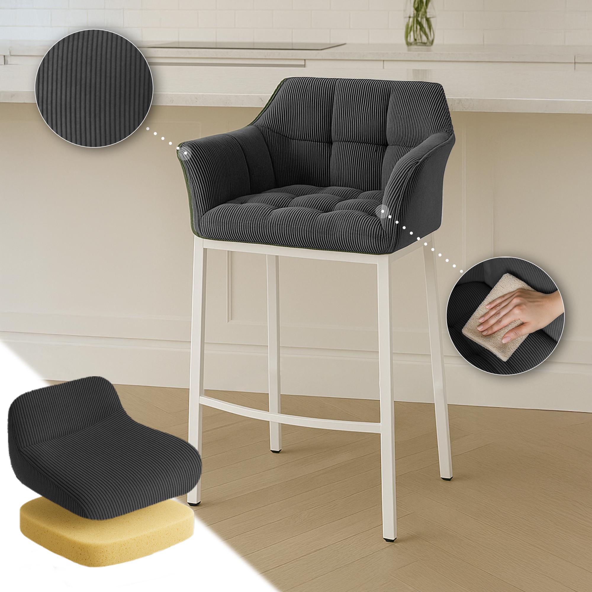 Sgabello Bar Damaso con Rivestimento In Corda e Base a Quattro Gambe