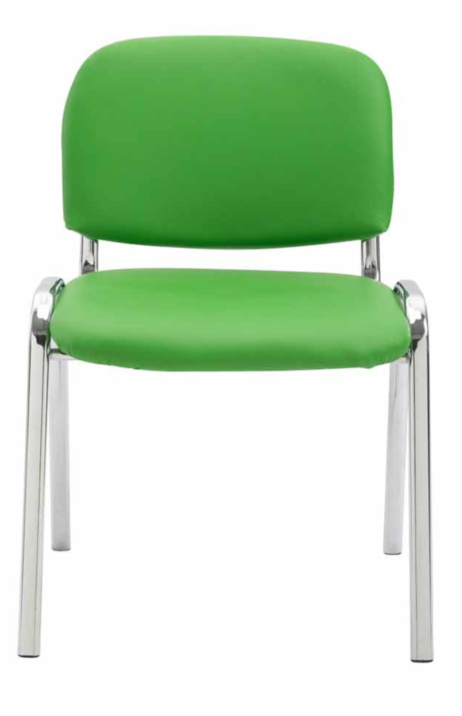 Set 4 Sedie Ufficio Ken Cromo In Similpelle