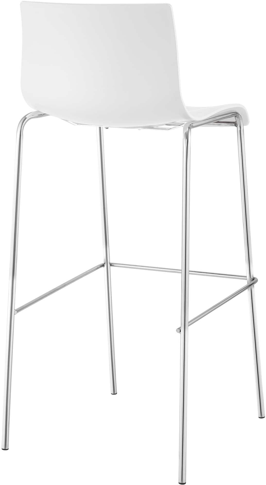 Sgabello da Bar Hover Plastica Struttura a 4 Gambe