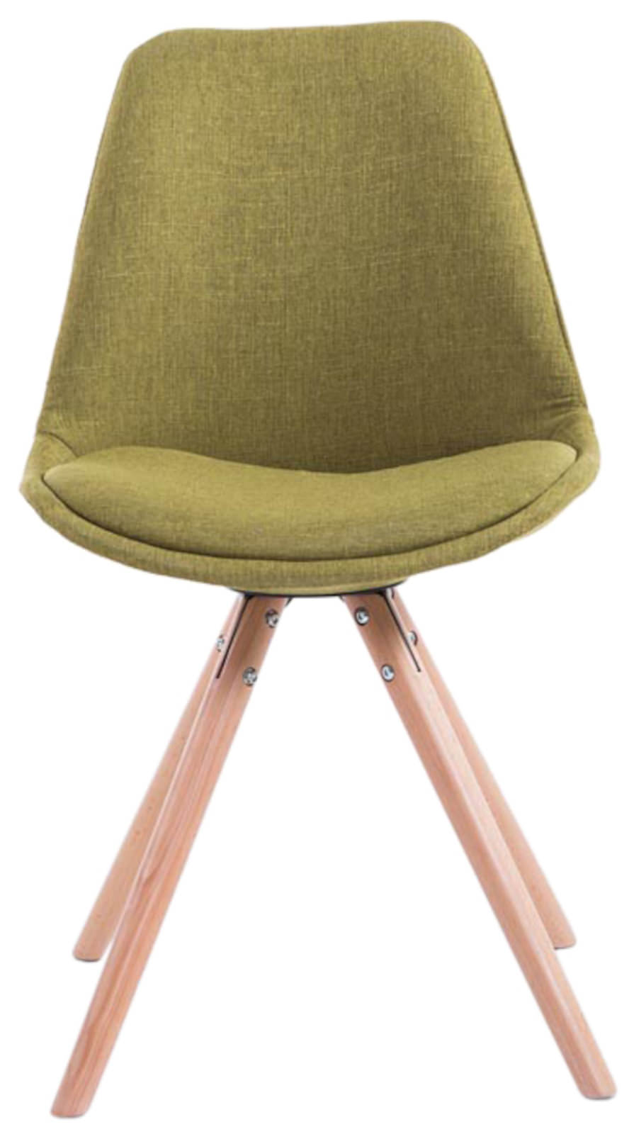 Set di 4 sedie per visitatori Toulouse Fabric Round