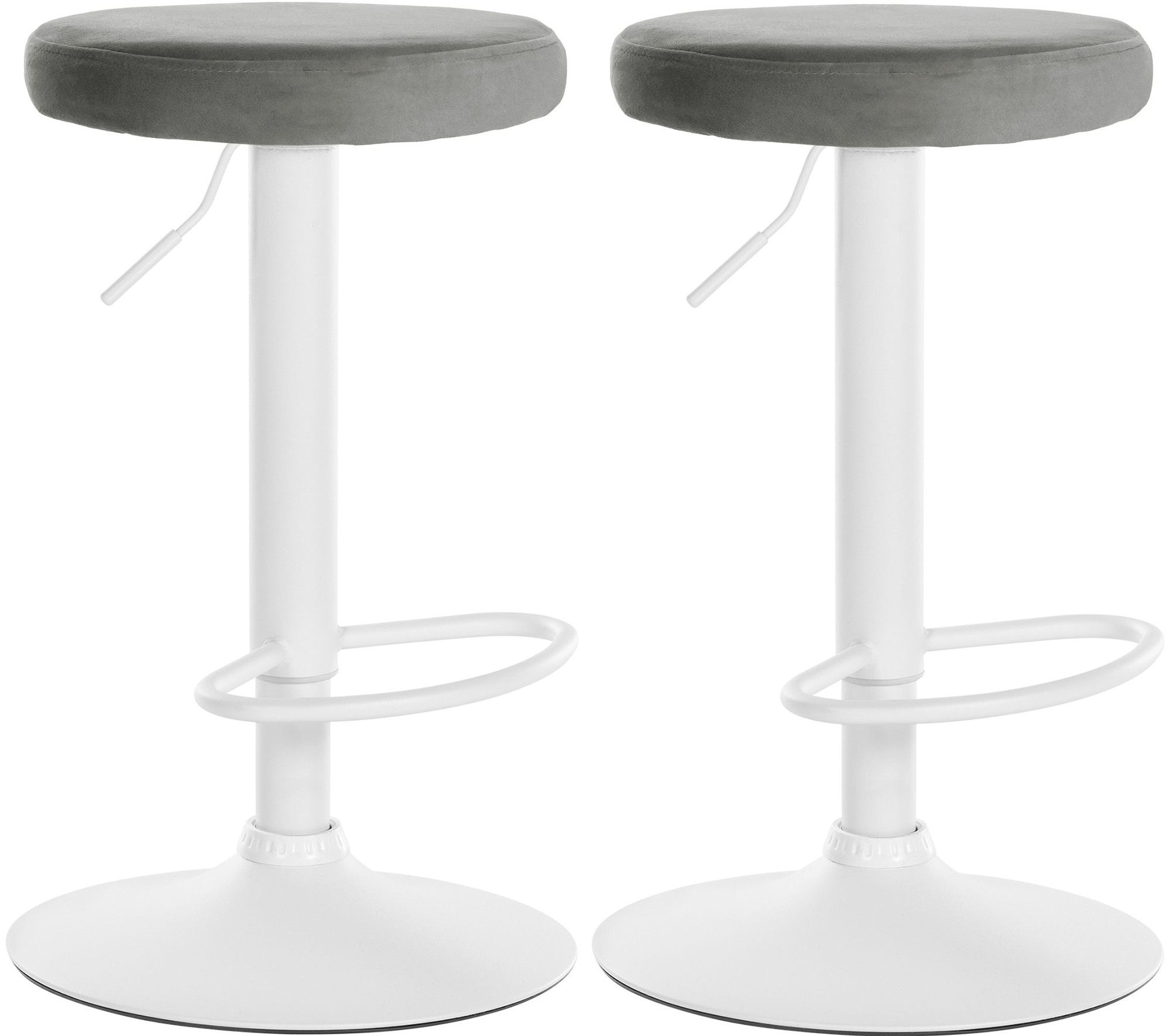 Set di 2 sgabelli da bar Ponte velvet